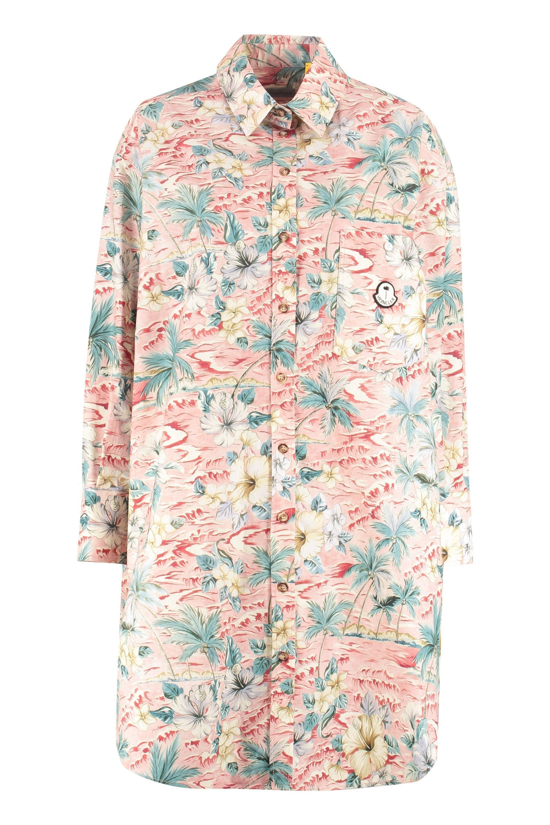 Moncler-OUTLET-SALE-8 Moncler Palm Angels - Printed cotton shirt-ARCHIVIST