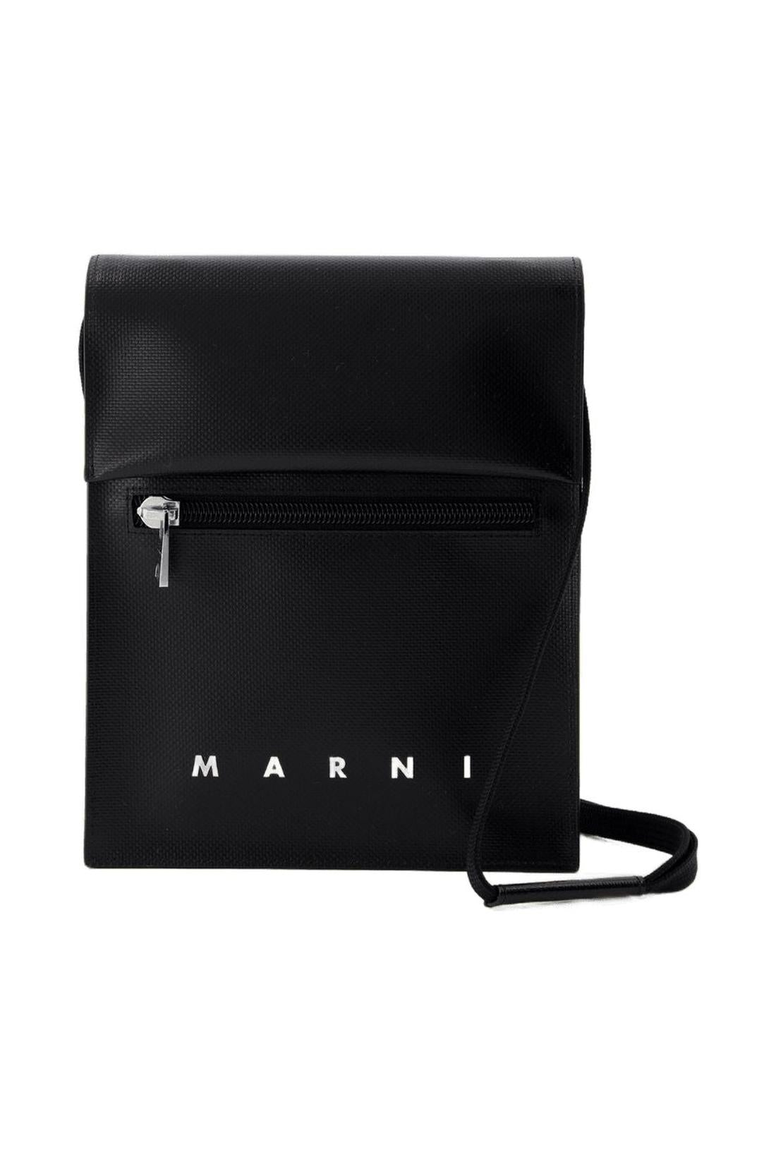 Marni-Pouch On Strap Schultertasche - Marni - Synthetik - Schwarz-Taschen-Black-Deal-Outlet-by-ARCHIVIST