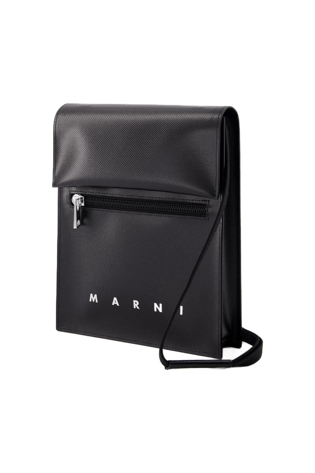 Marni-Pouch On Strap Schultertasche - Marni - Synthetik - Schwarz-Taschen-Black-Deal-Outlet-by-ARCHIVIST
