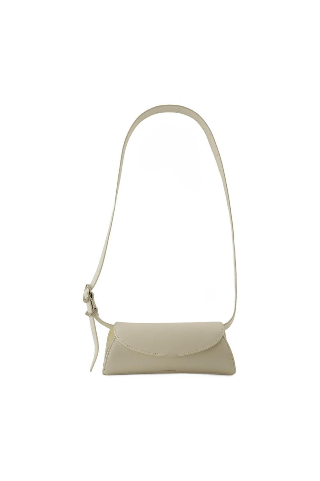 Cannolo Mini Handbag - Jil Sander - Leather - Eggshell
