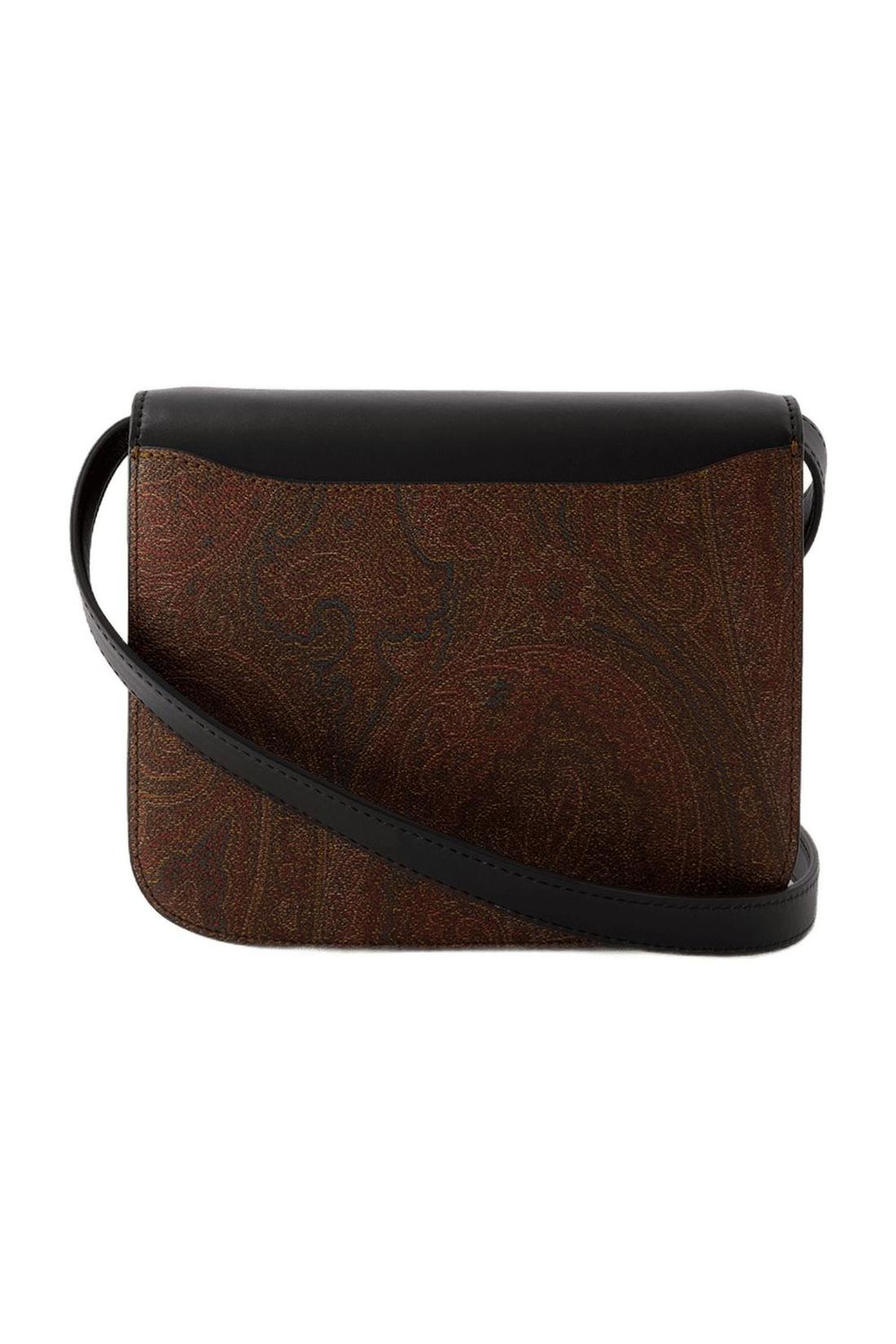 Tracolla Schultertasche - Etro - Leder - Schwarz