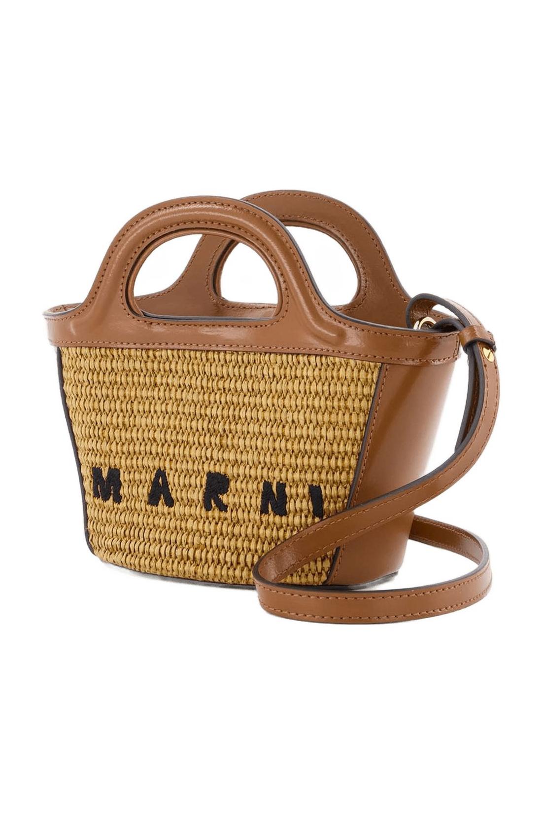 Marni-Tropicalia Micro Tote Bag - Marni - Raw Sienna - Leather-Taschen-Black-Deal-Outlet-by-ARCHIVIST