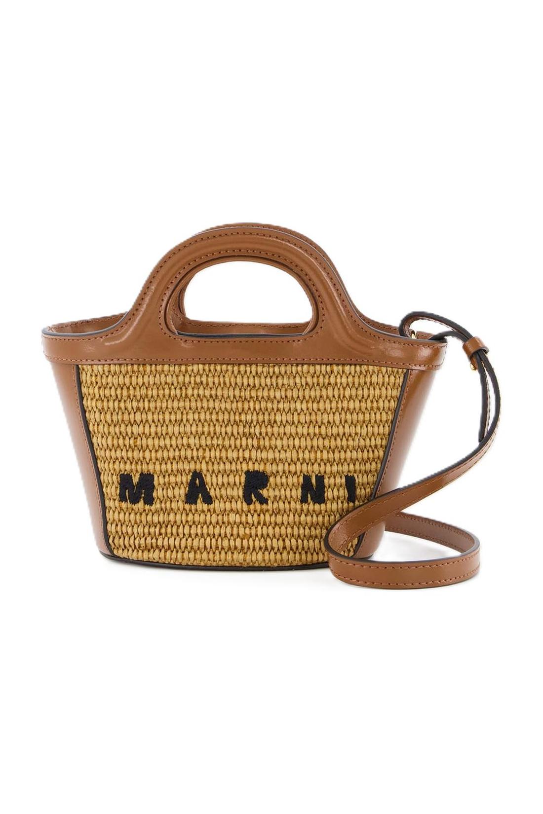 Marni-Tropicalia Micro Tote Bag - Marni - Raw Sienna - Leather-Taschen-Black-Deal-Outlet-by-ARCHIVIST