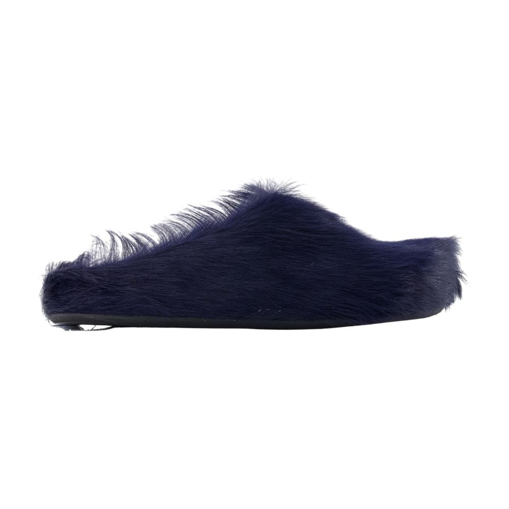 Fussbett-Pantoletten – Marni – Leder – Blau