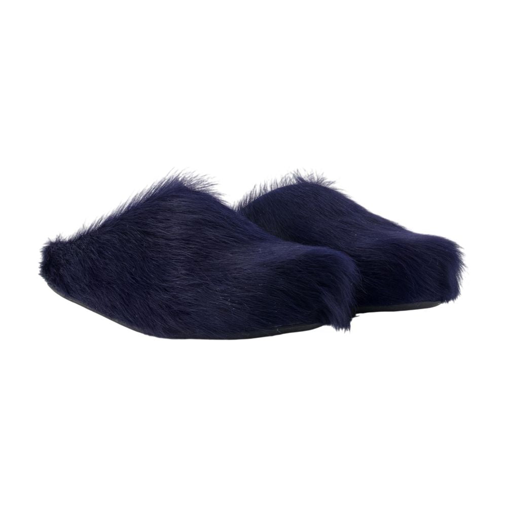 Fussbett-Pantoletten – Marni – Leder – Blau
