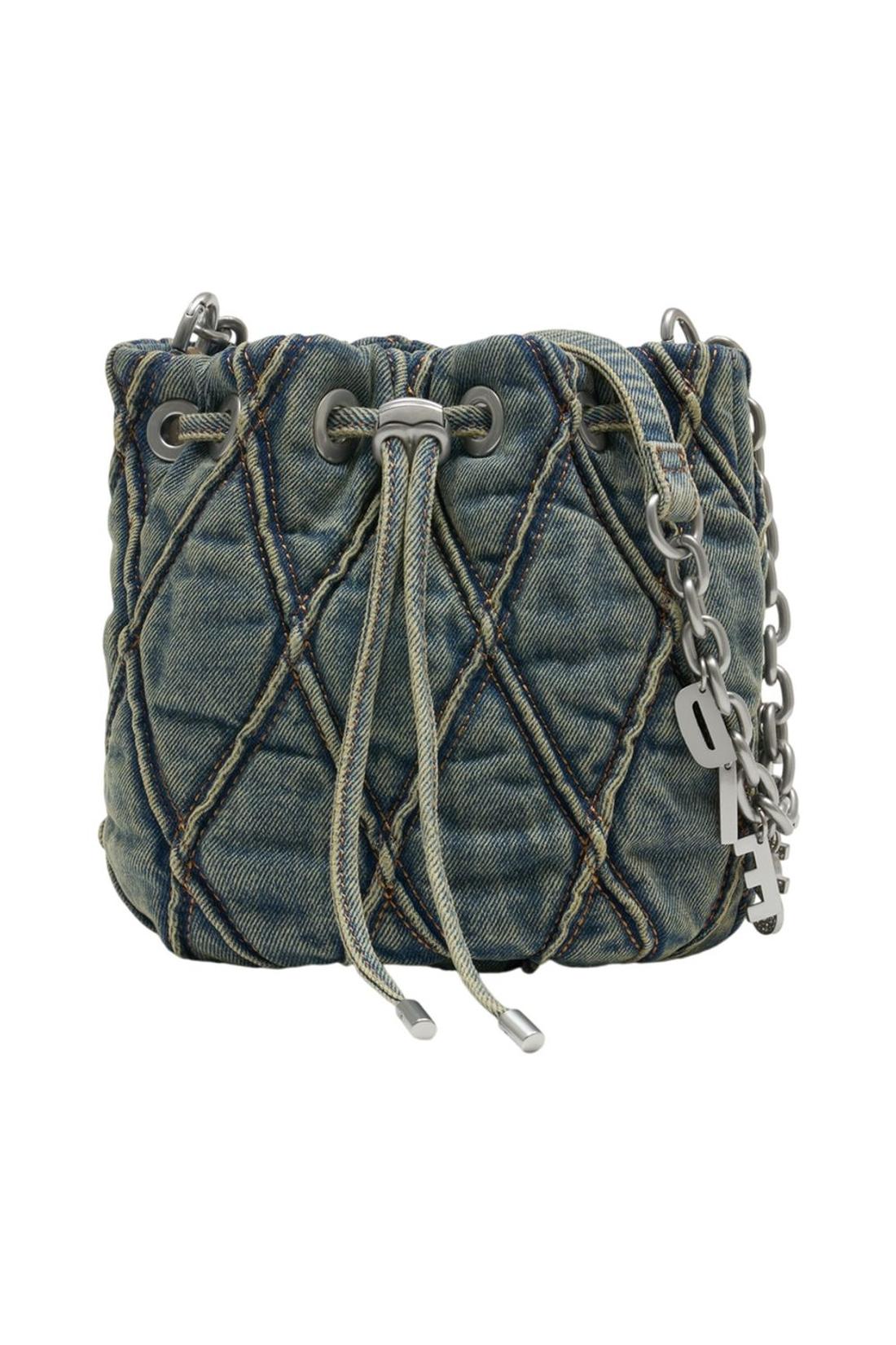 Charm-D Small Schultertasche - DIESEL - Baumwolle - Blau