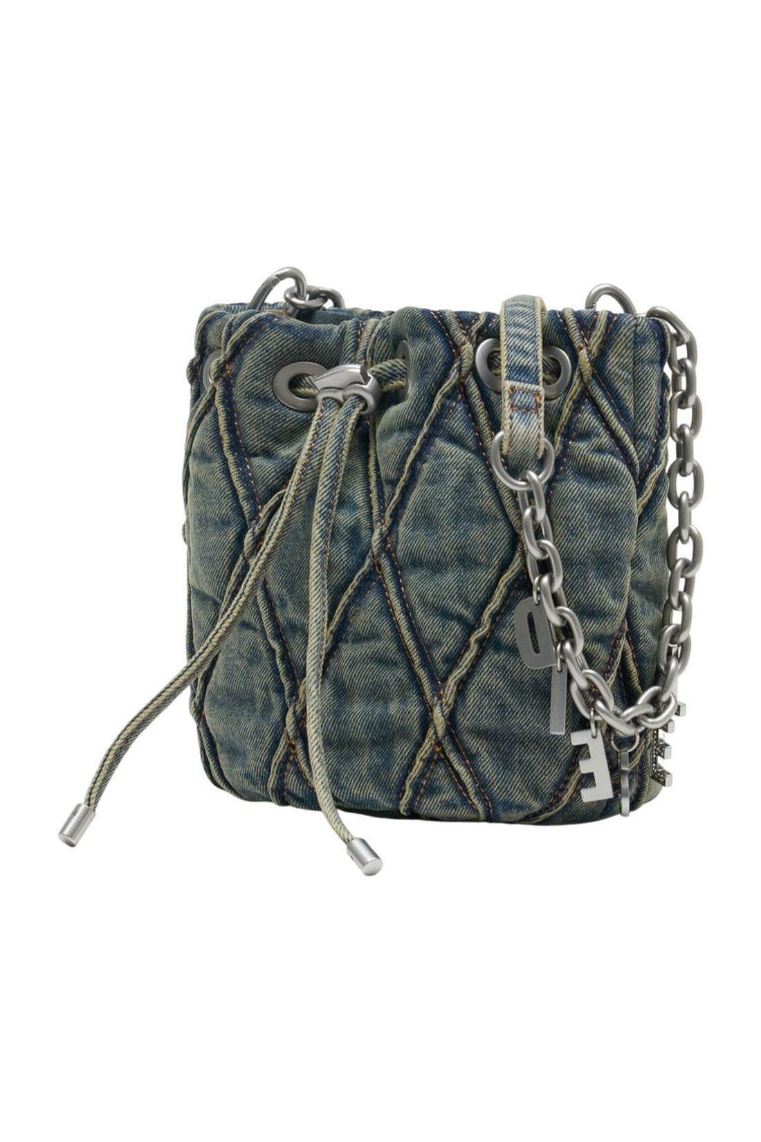 Charm-D Small Schultertasche - DIESEL - Baumwolle - Blau