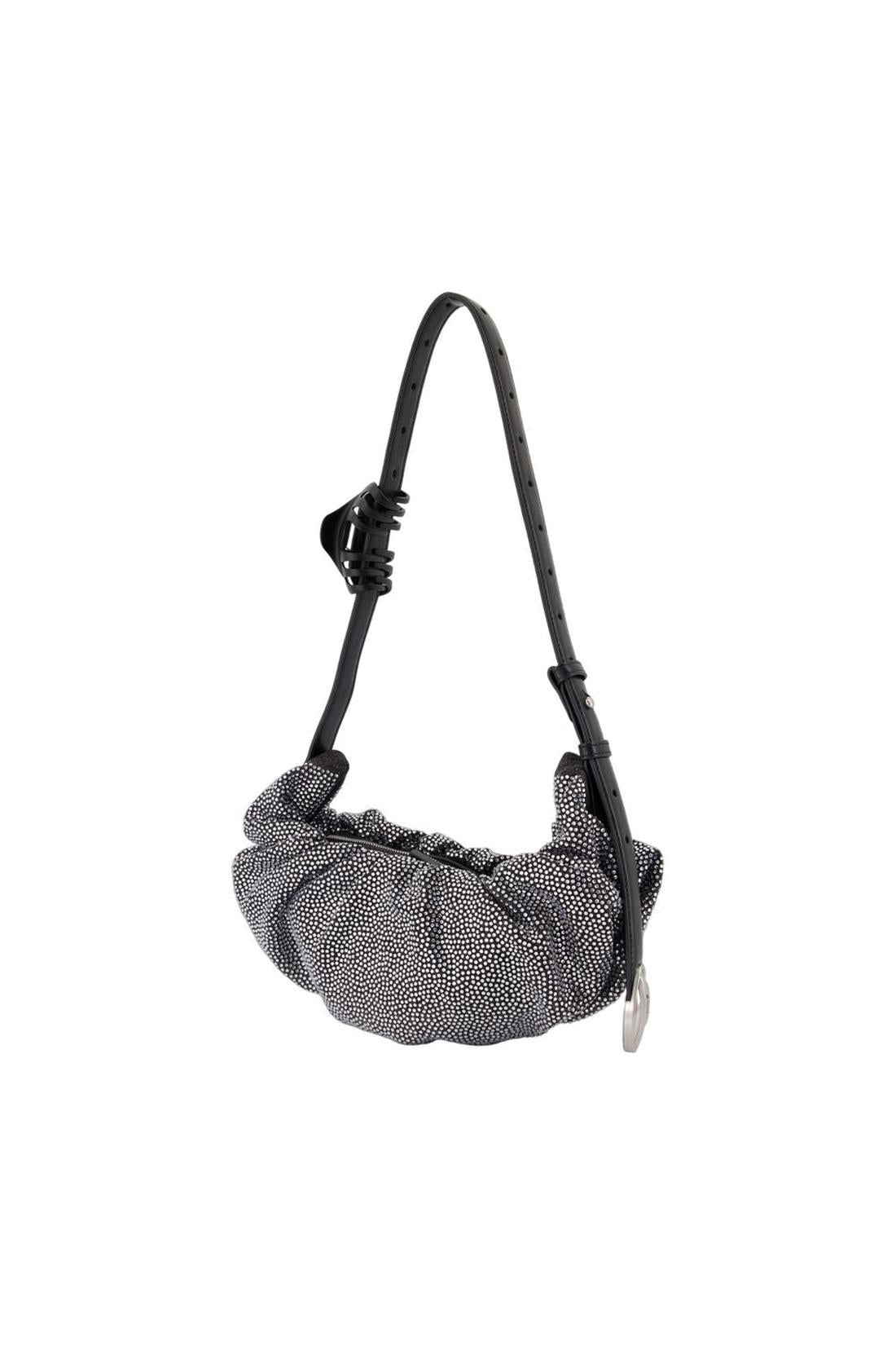 Diesel-Grab-D Small Handtasche - DIESEL - Baumwolle - Silber-Taschen-Black-Deal-Outlet-by-ARCHIVIST