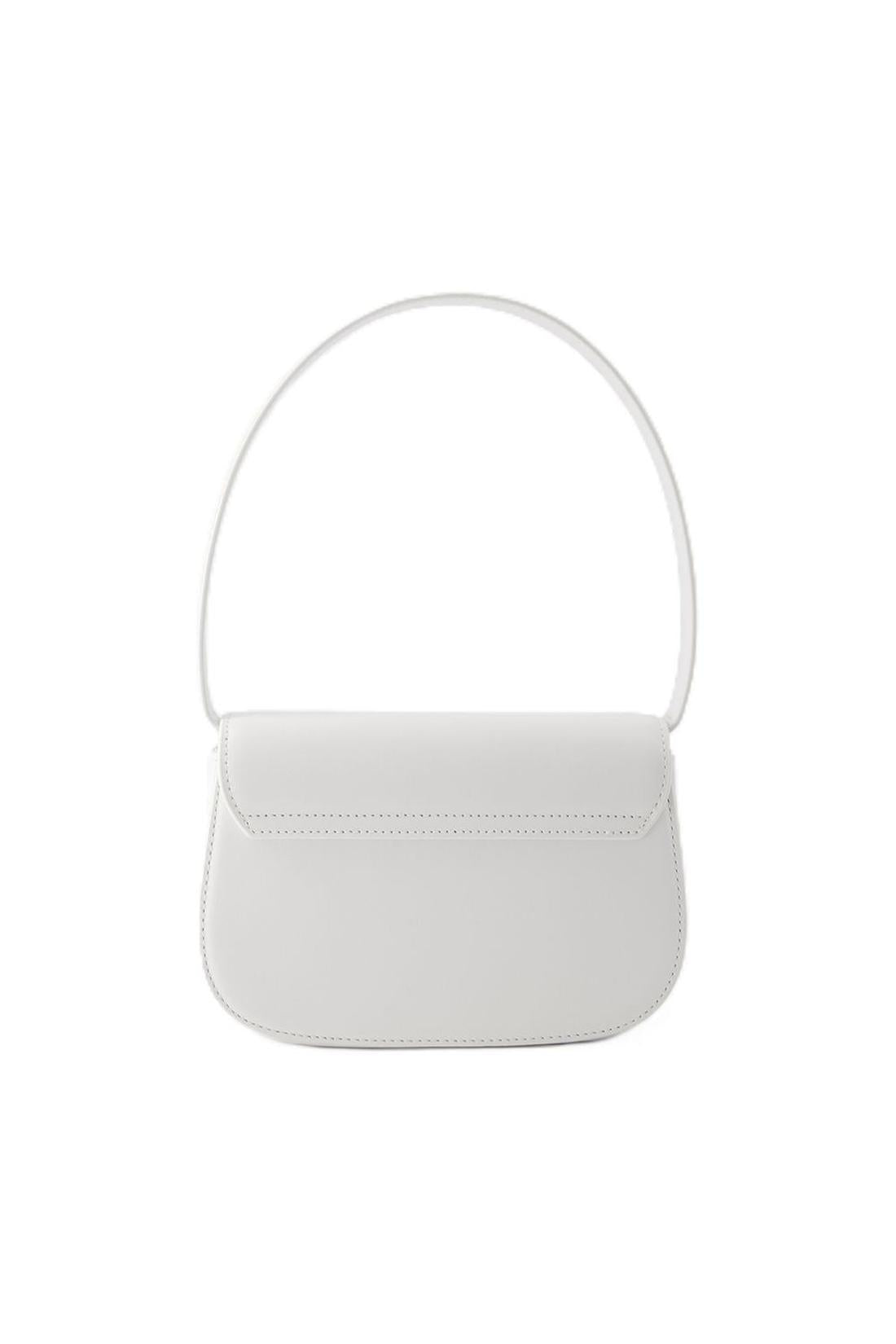 Diesel-1DR Schultertasche - Diesel - Leder - Weiß-Taschen-Black-Deal-Outlet-by-ARCHIVIST