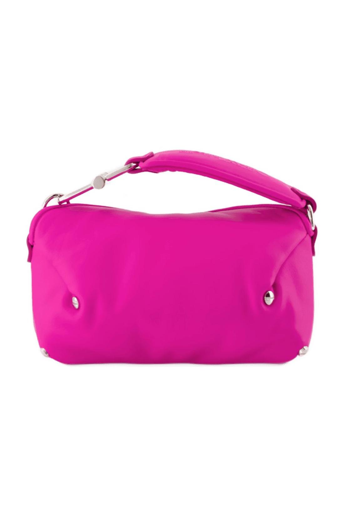 San Diego S Crossbody - Off White - Fuchsia - Leather