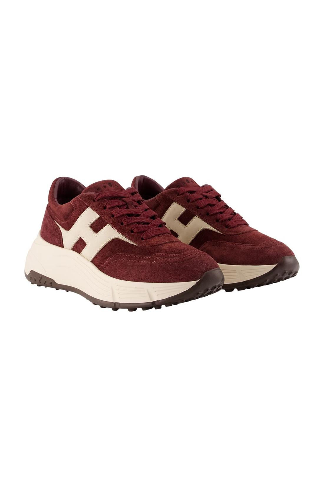 Sneaker H669 Allacciato H – Hogan – Leder – Bordeaux