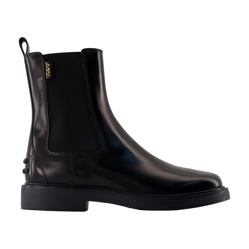 Chelsea-Stiefeletten – Tod's – Leder – Schwarz