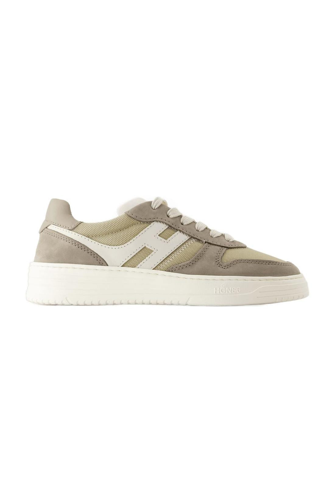 Sneakers H630 - Hogan - Leder - Khaki