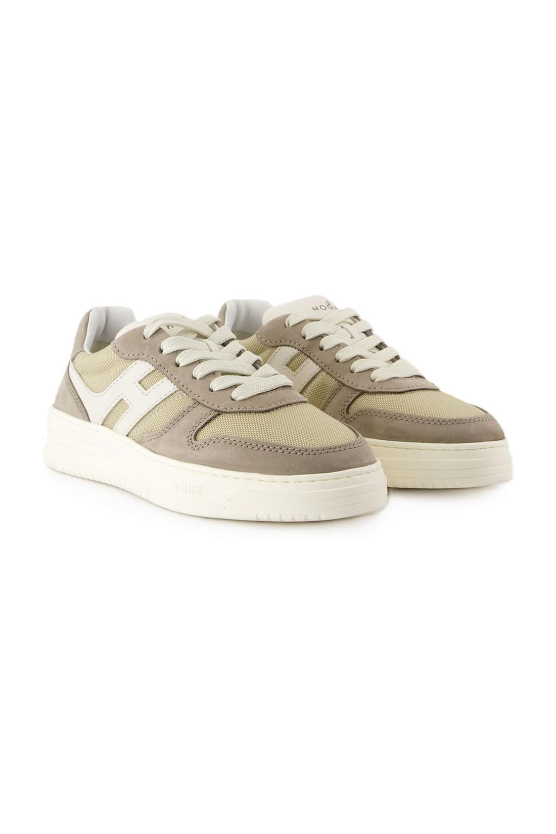 Sneakers H630 - Hogan - Leder - Khaki