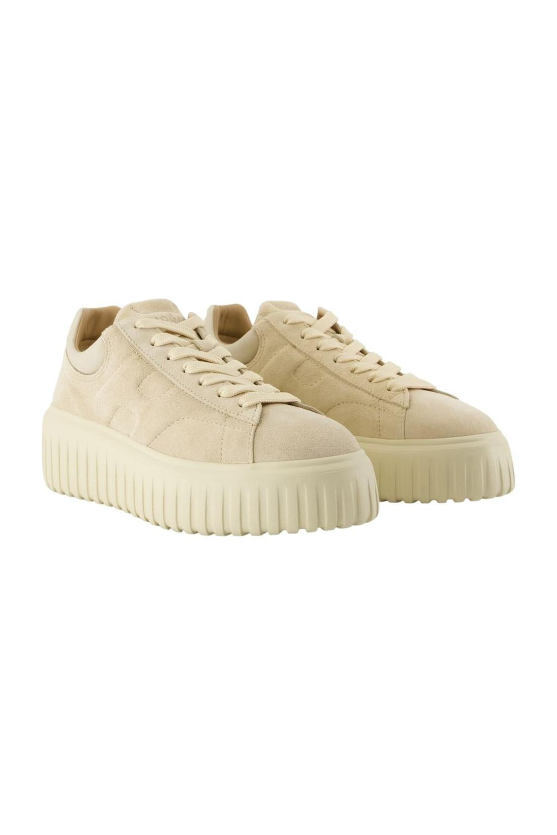 Hogan-Sneakers H Stripes - Hogan - Leder - Beige-Sneaker-Black-Deal-Outlet-by-ARCHIVIST