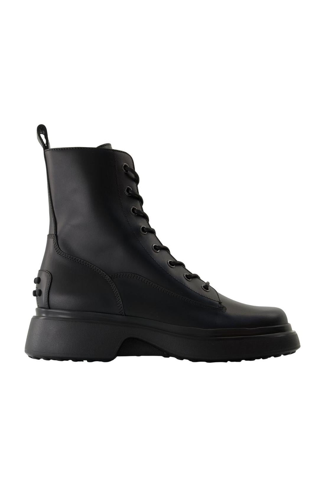 Tod'S-Stiefeletten Gomma 74l - Tod's - Leder - Schwarz-Stiefel & Stiefeletten-Black-Deal-Outlet-by-ARCHIVIST