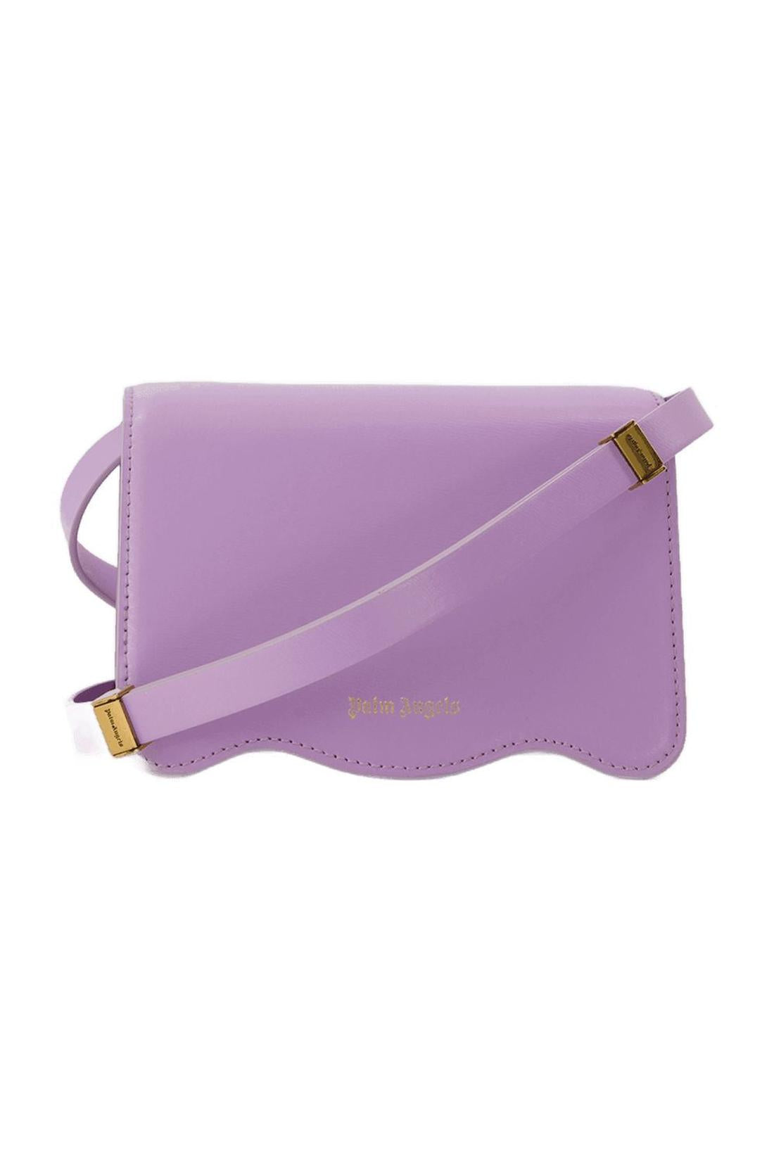 Palm Beach PM leather bag in violet and gold