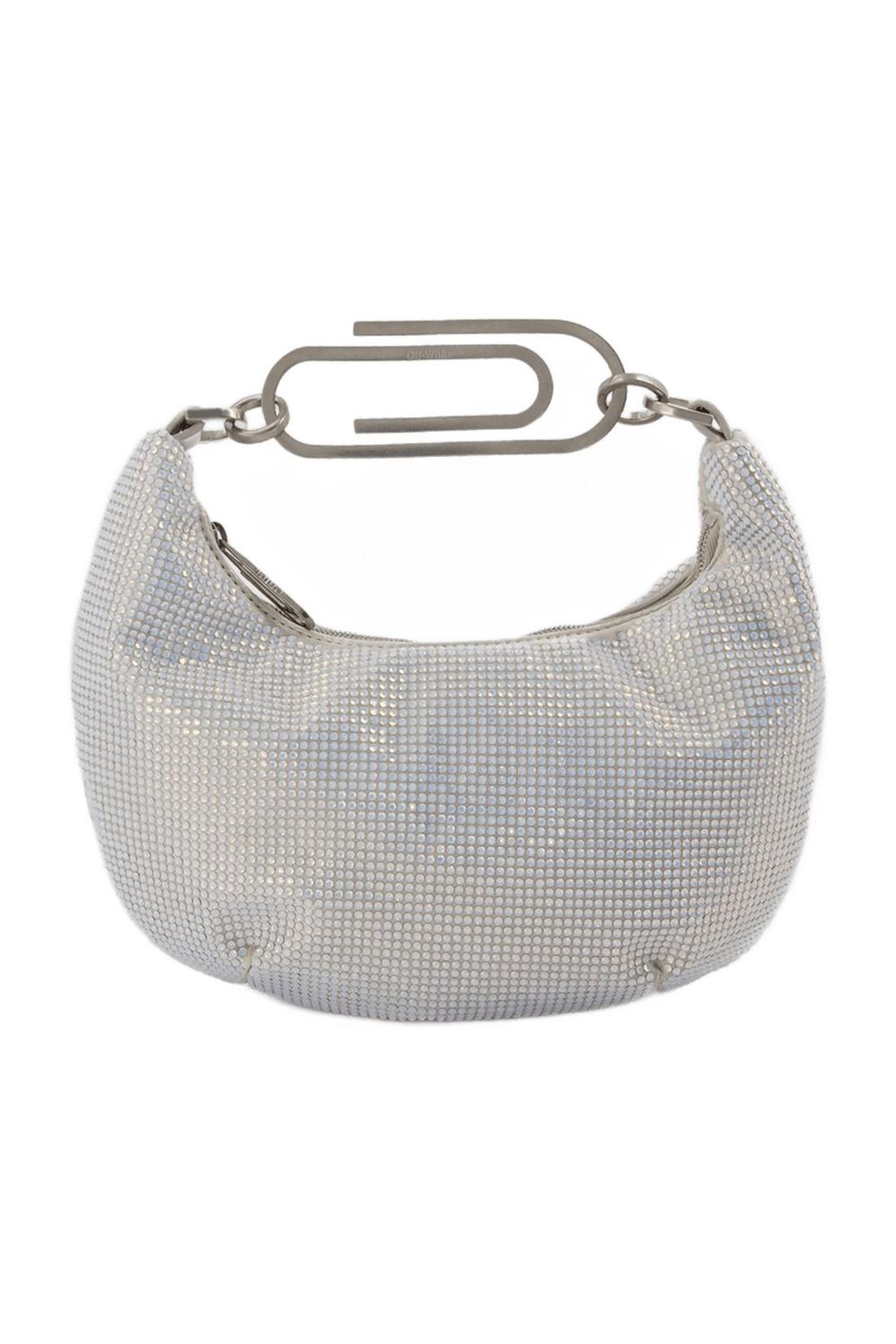 Bag Binder Clip 20 in rhinestone / blue