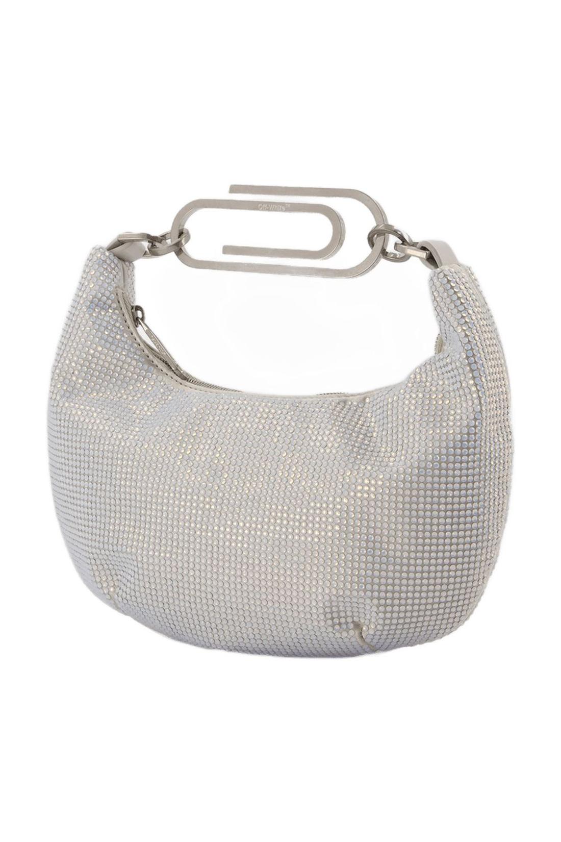 Bag Binder Clip 20 in rhinestone / blue