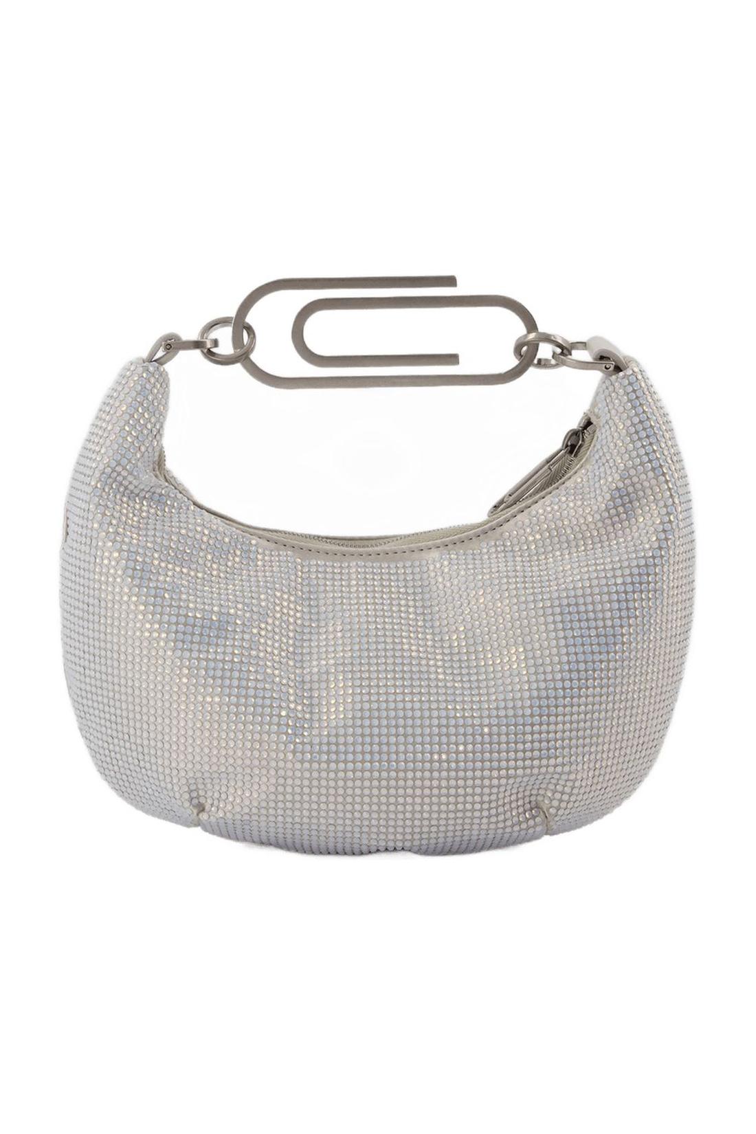 Bag Binder Clip 20 in rhinestone / blue