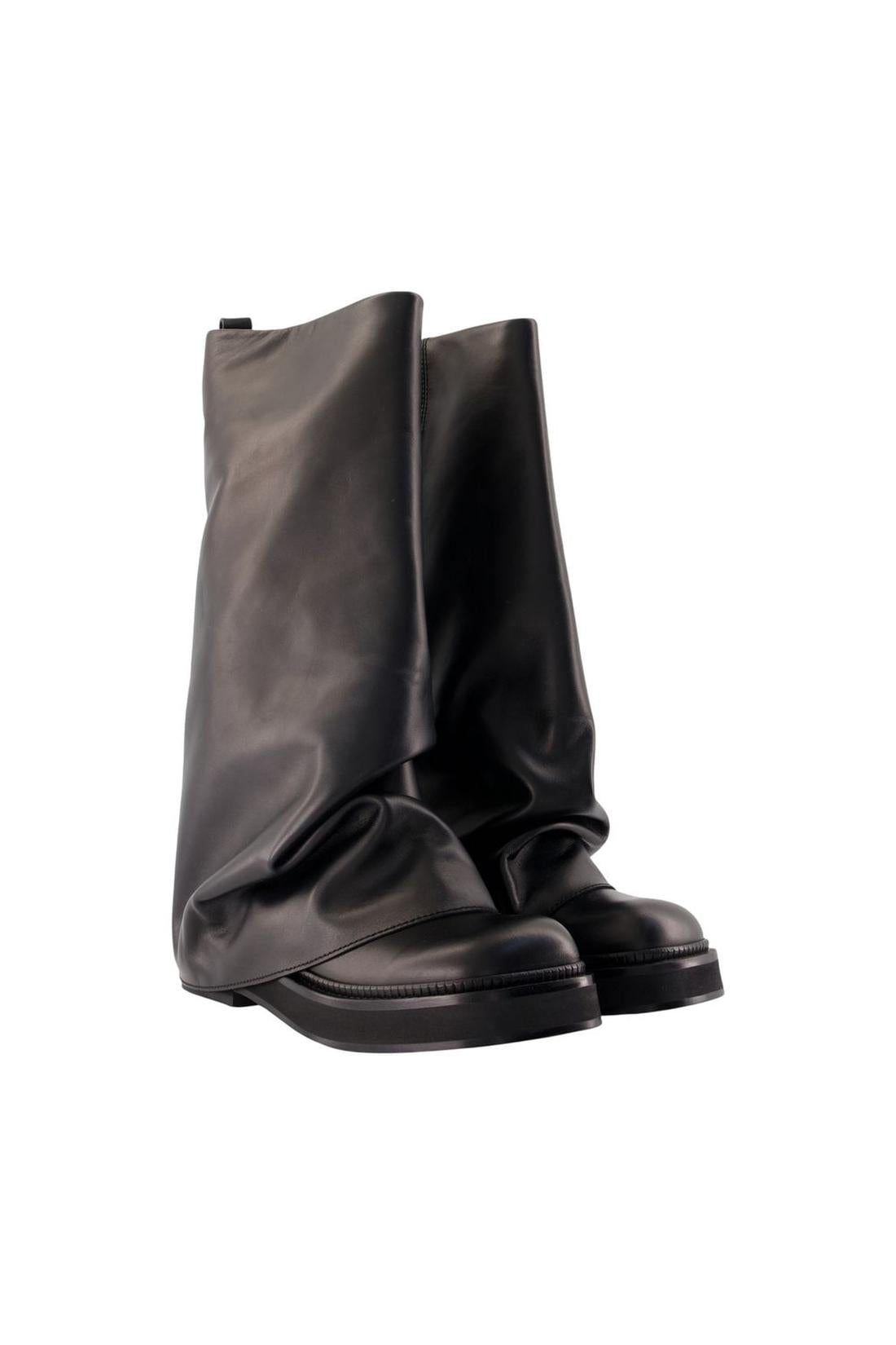 Robin Combat Stiefeletten – The Attico – Leder – Schwarz
