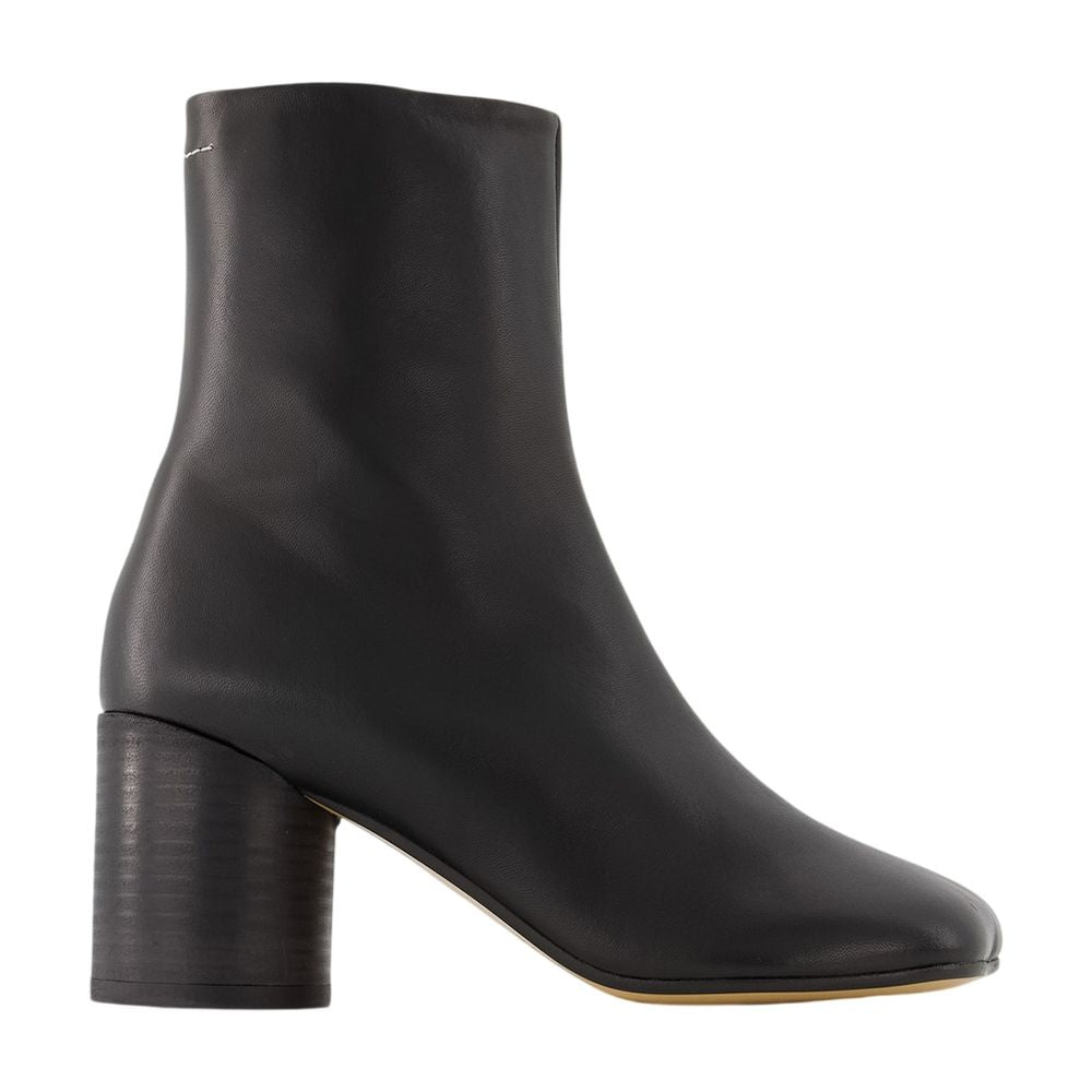 Stiefeletten 6 Anatomic 75 - MM6 Maison Margiela - Leder - Schwarz