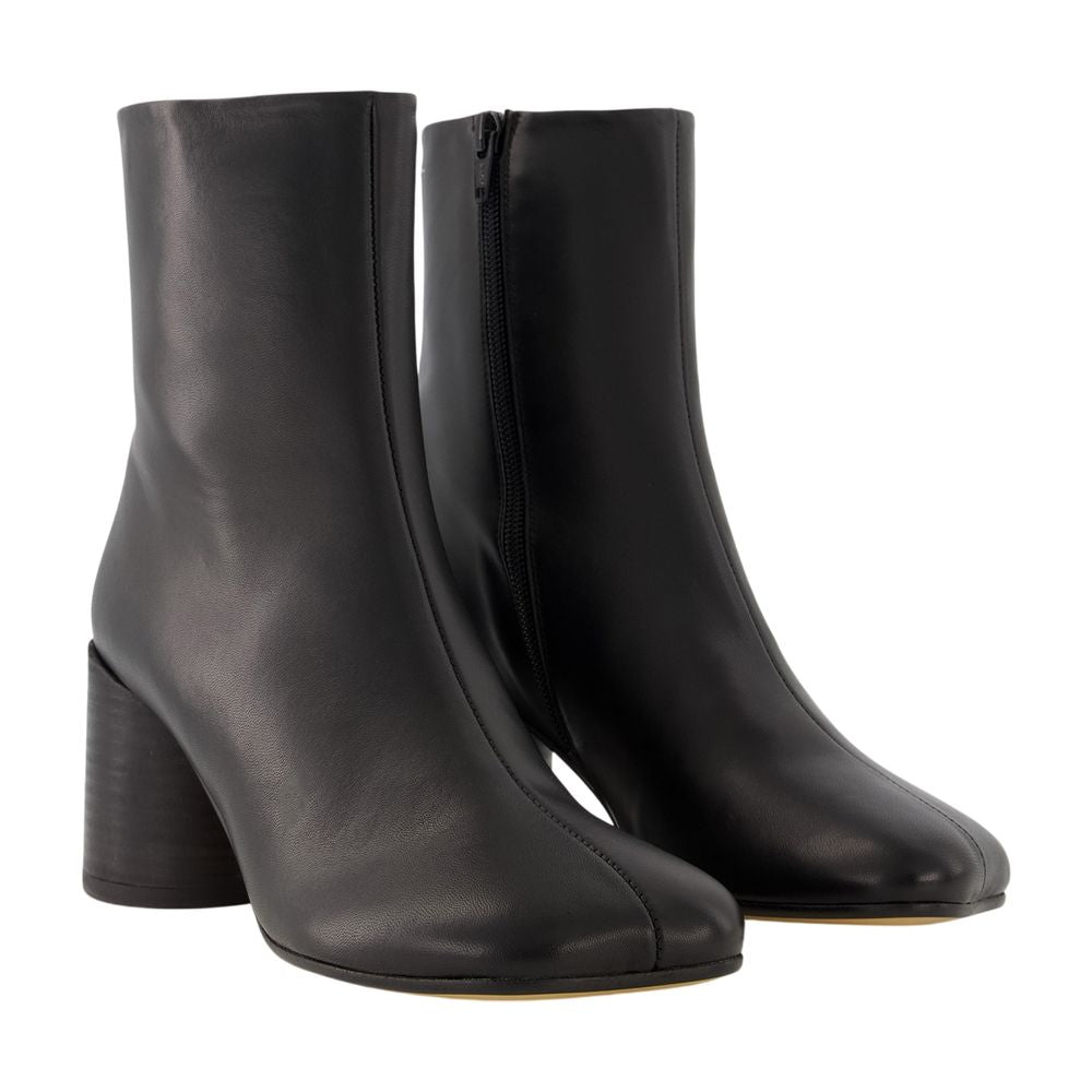 Stiefeletten 6 Anatomic 75 - MM6 Maison Margiela - Leder - Schwarz
