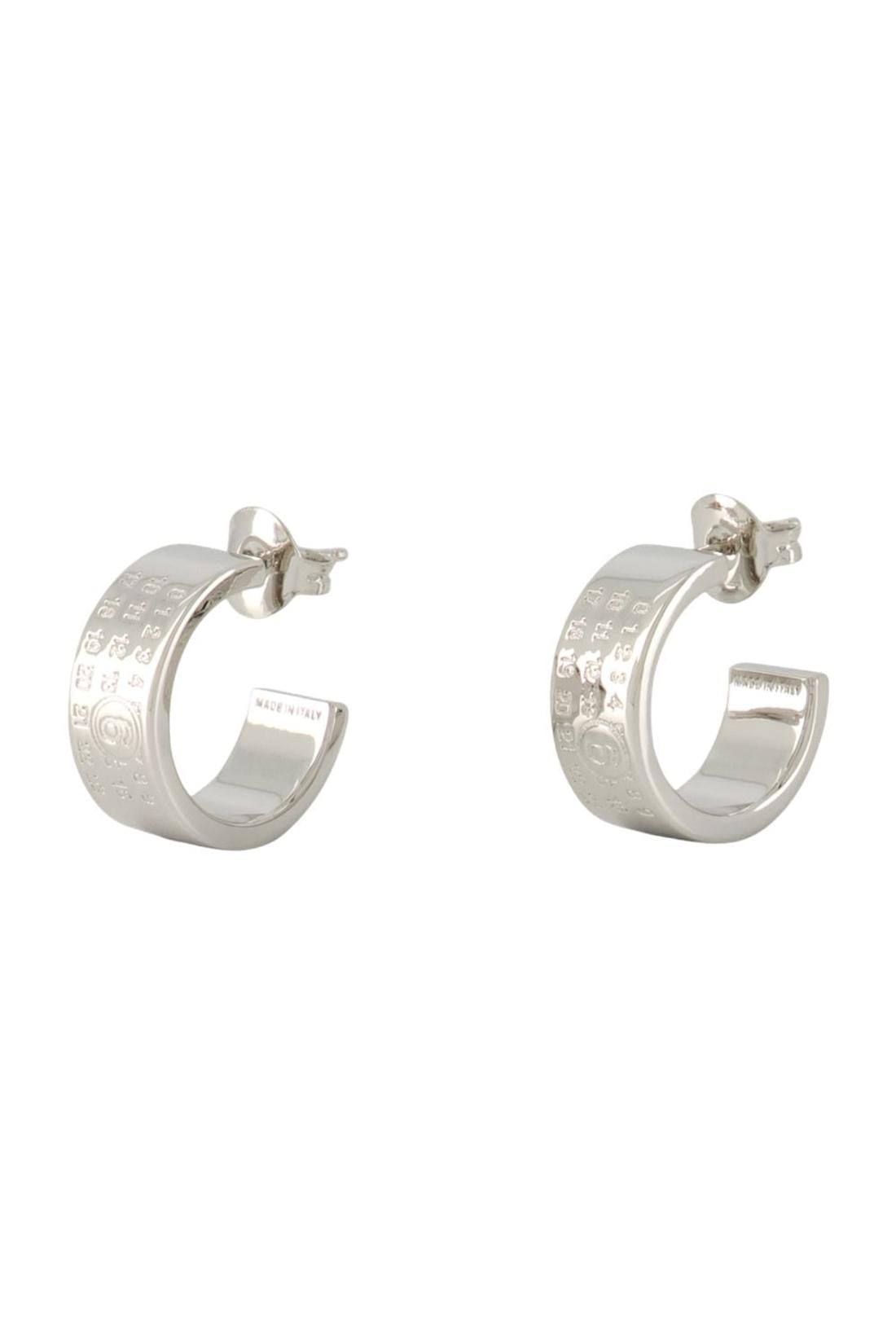 Minimal-Ohrringe - MM6 Maison Margiela - Metall - Silber