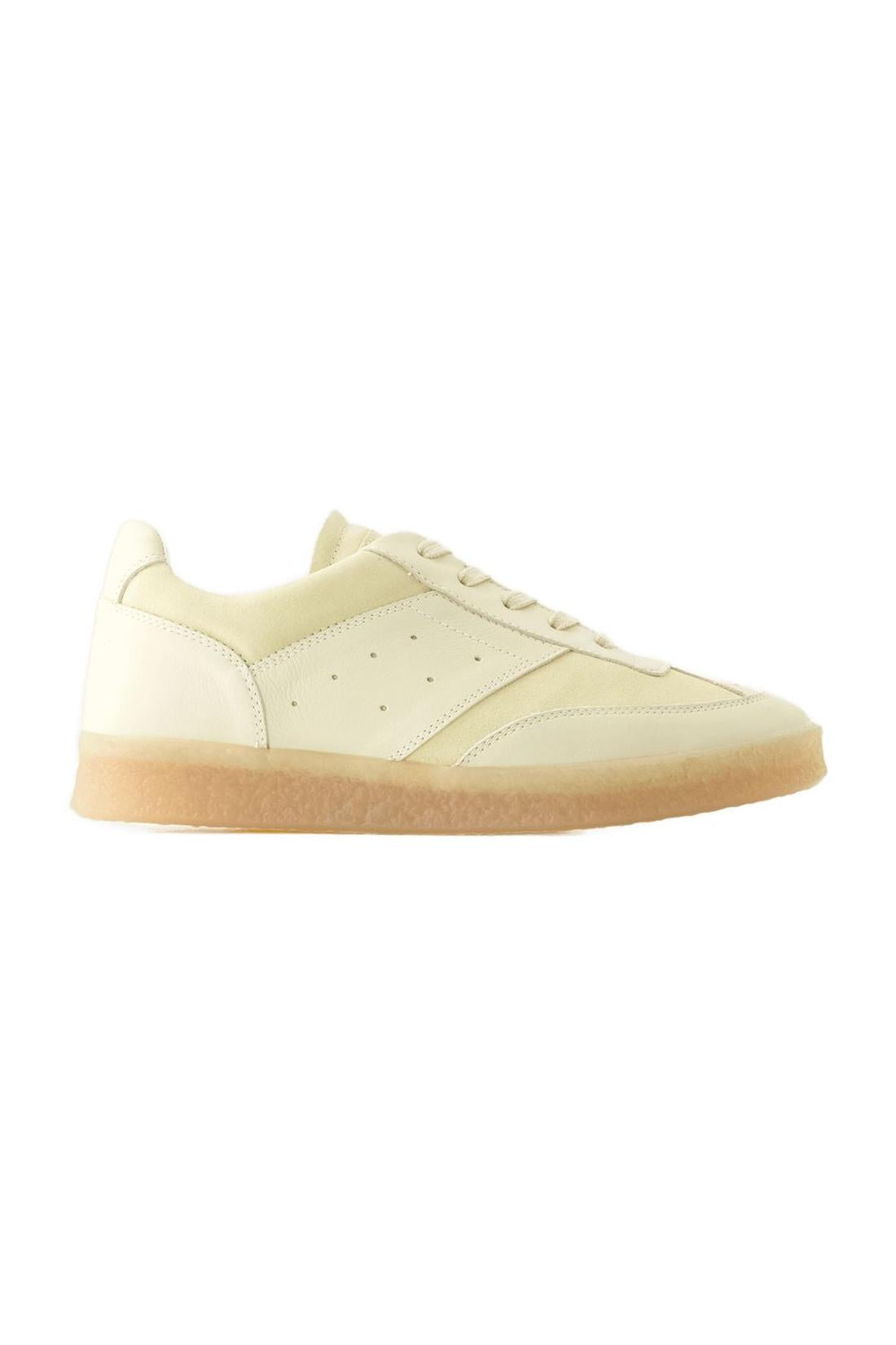 Sneakers - MM6 Maison Margiela - Leder - Beige/Weiß