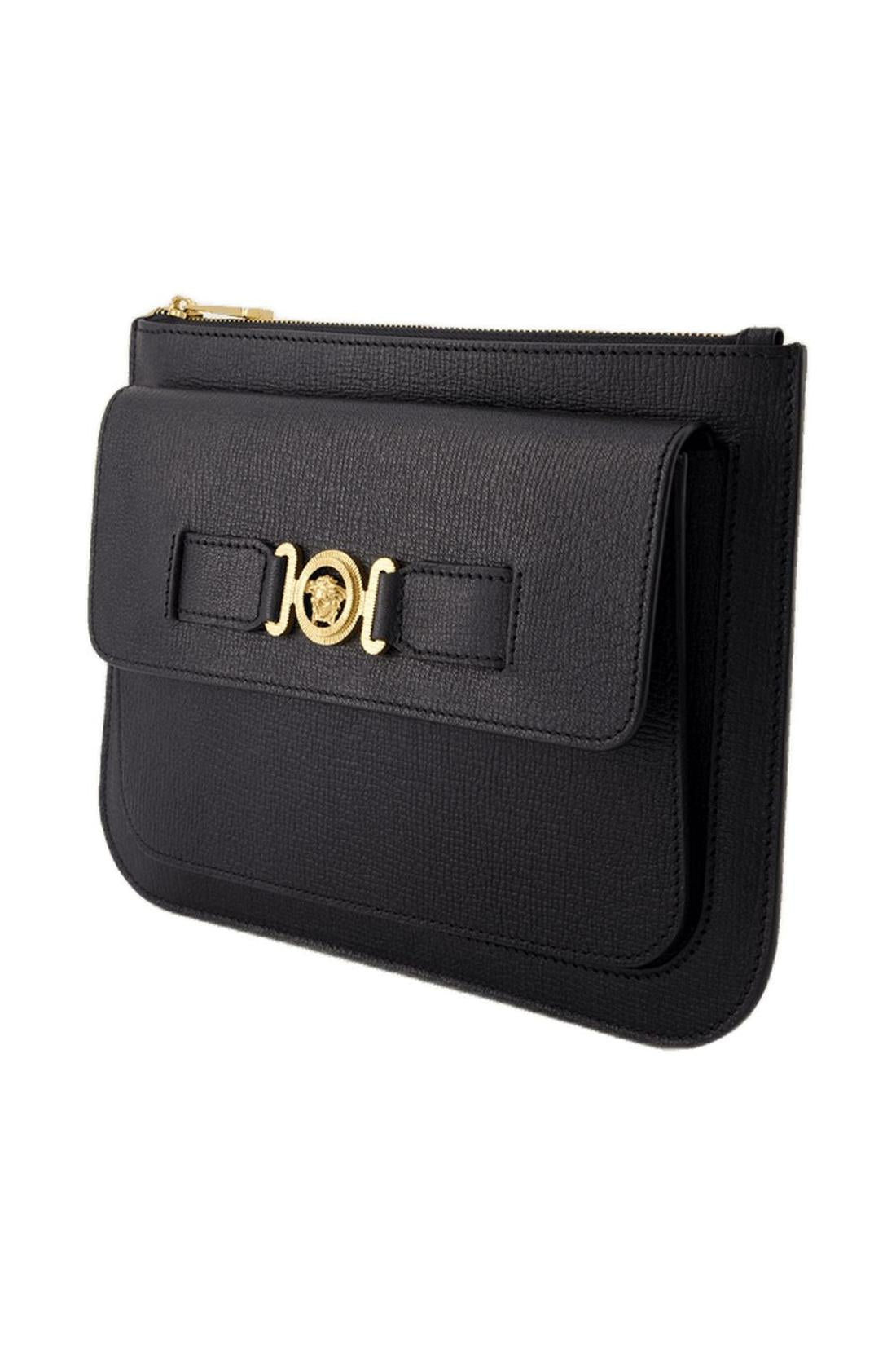 Small Medusa Biggie Clutch - Versace - Leder - Schwarz-Taschen-Versace-ARCHIVIST