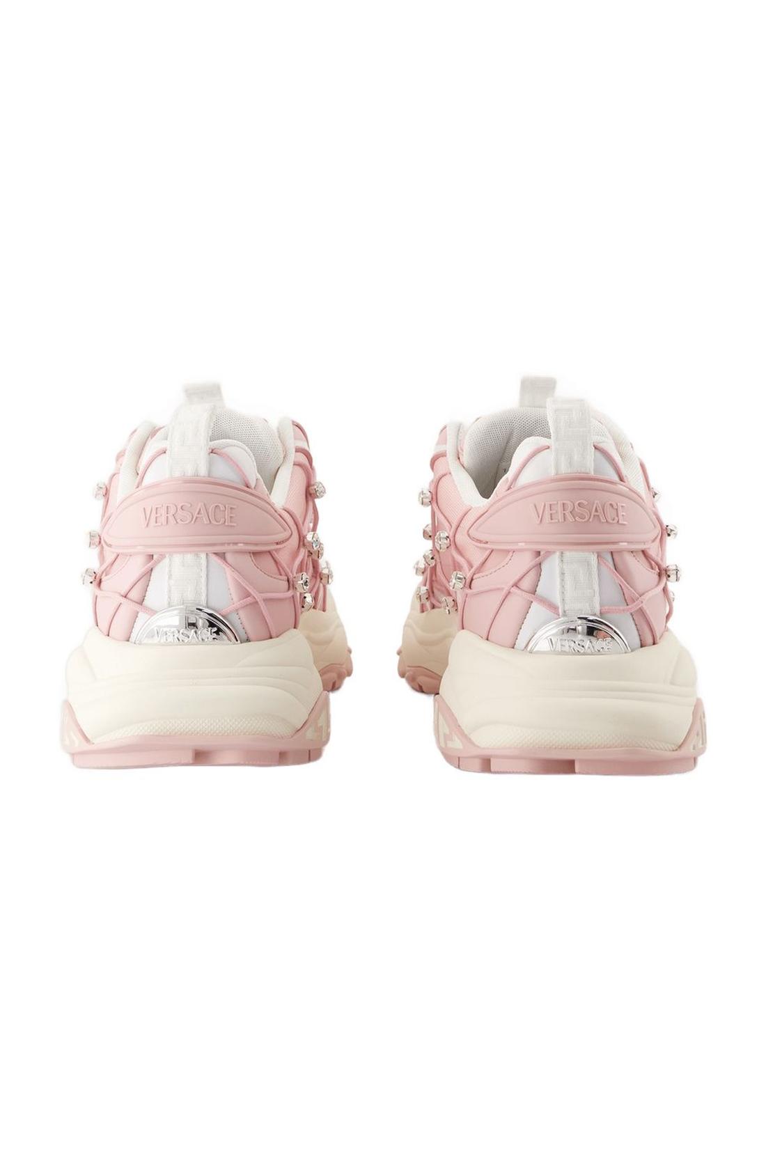 Sneakers - Versace - Leather - Pink