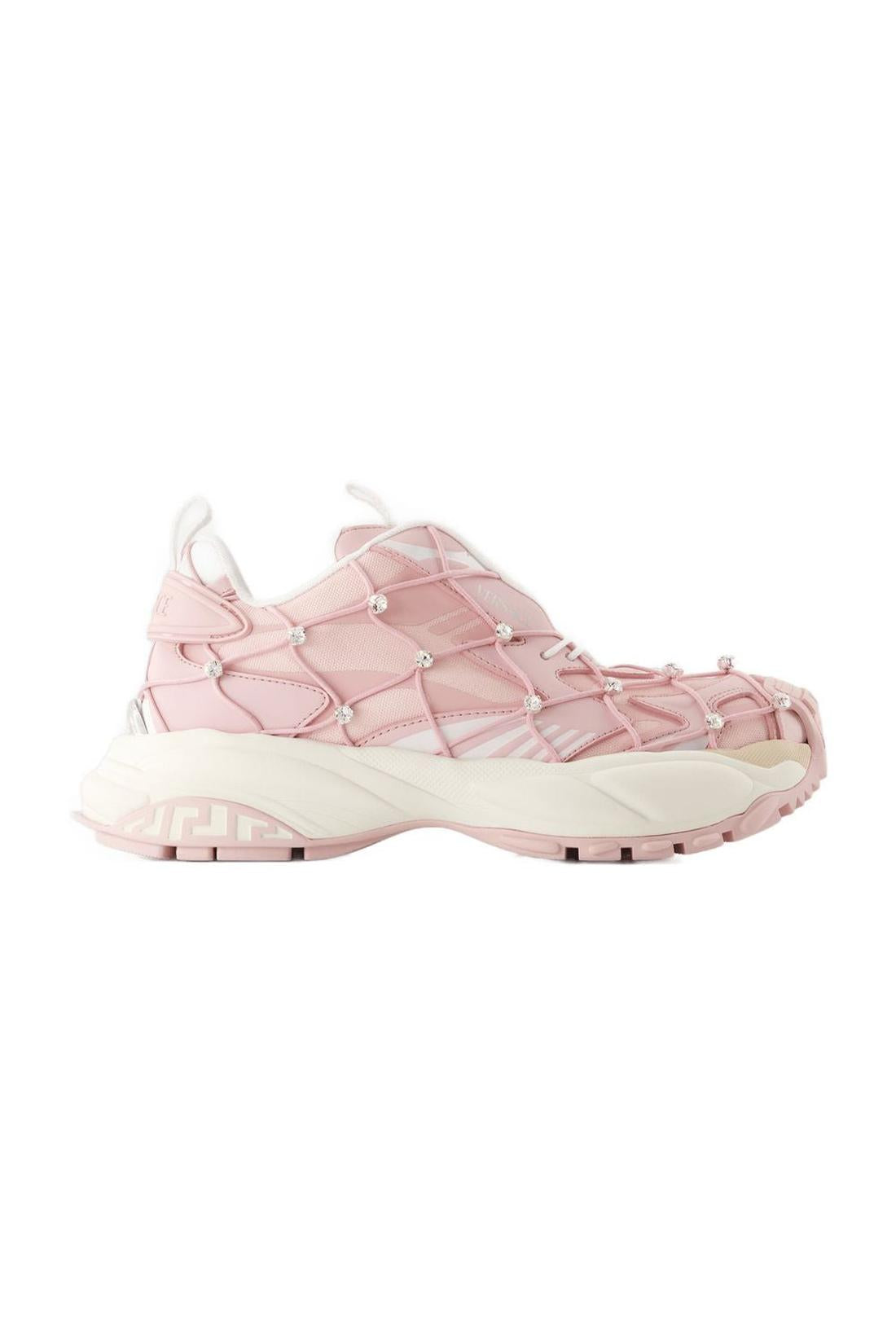 Sneakers - Versace - Leather - Pink