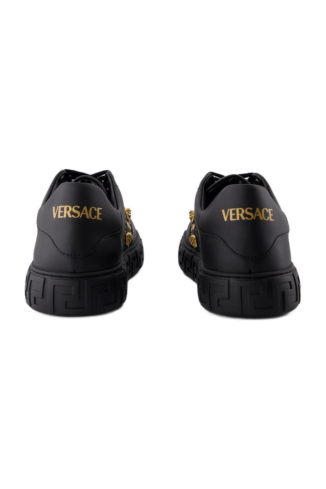 Sneakers - Versace - Leder - Schwarz