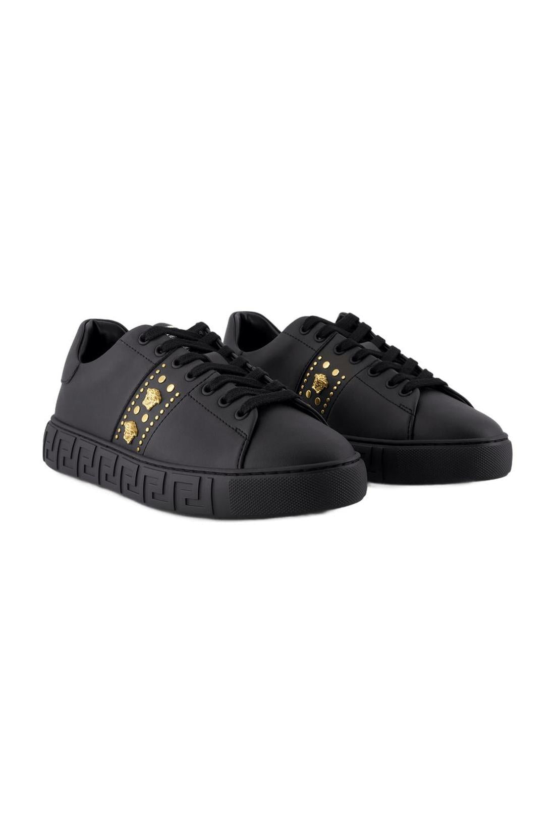 Sneakers - Versace - Leder - Schwarz