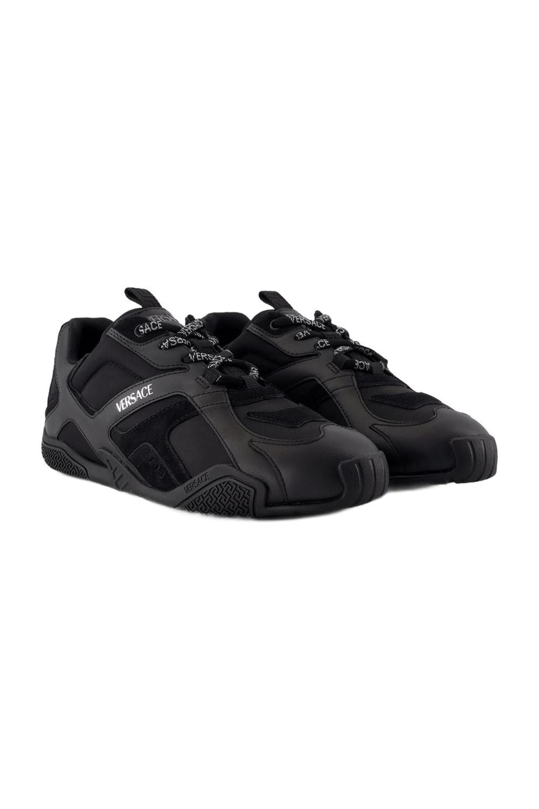 Sneakers - Versace - Leder - Schwarz