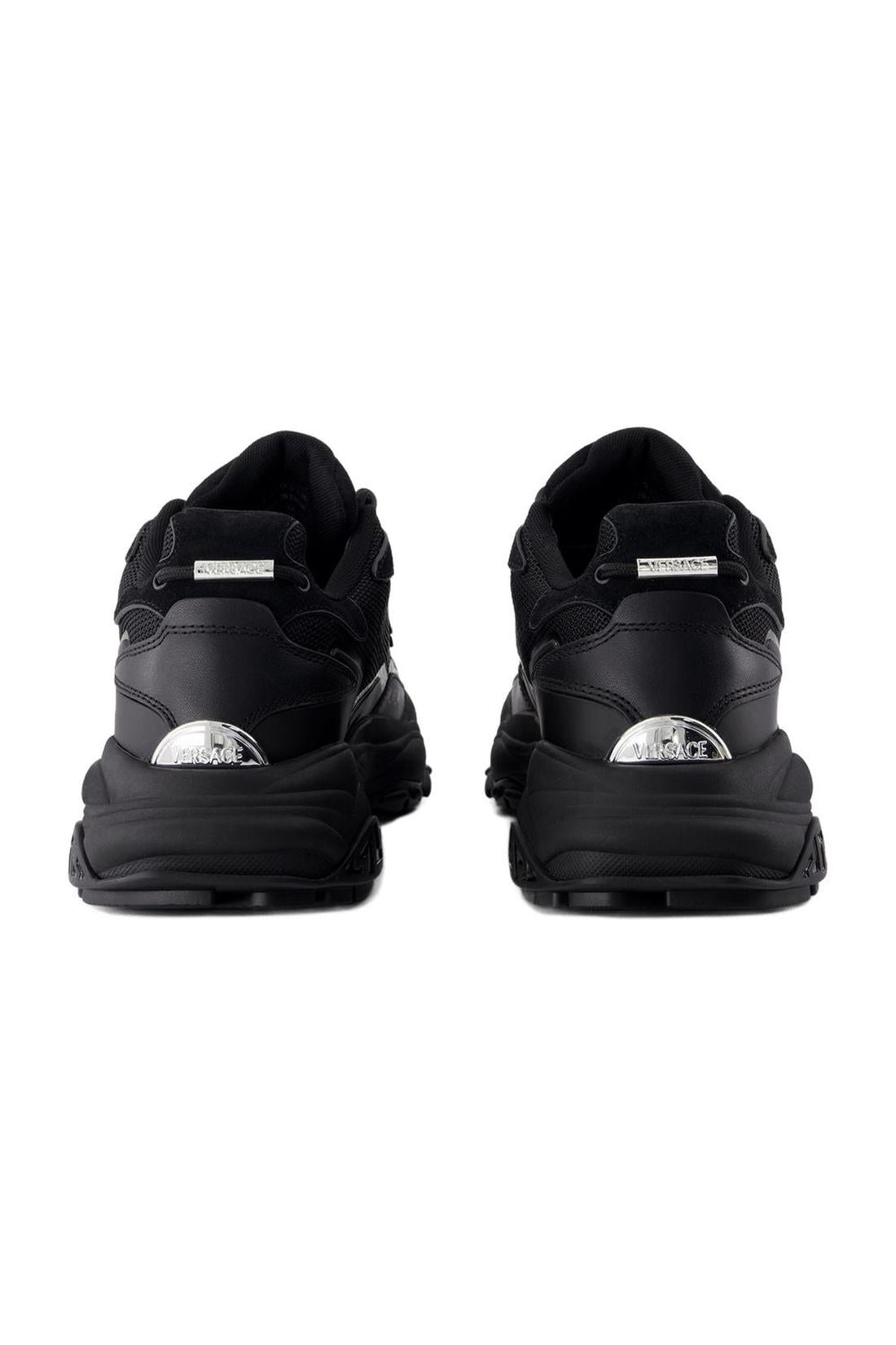 Baskets - Versace - Cuir - Noires