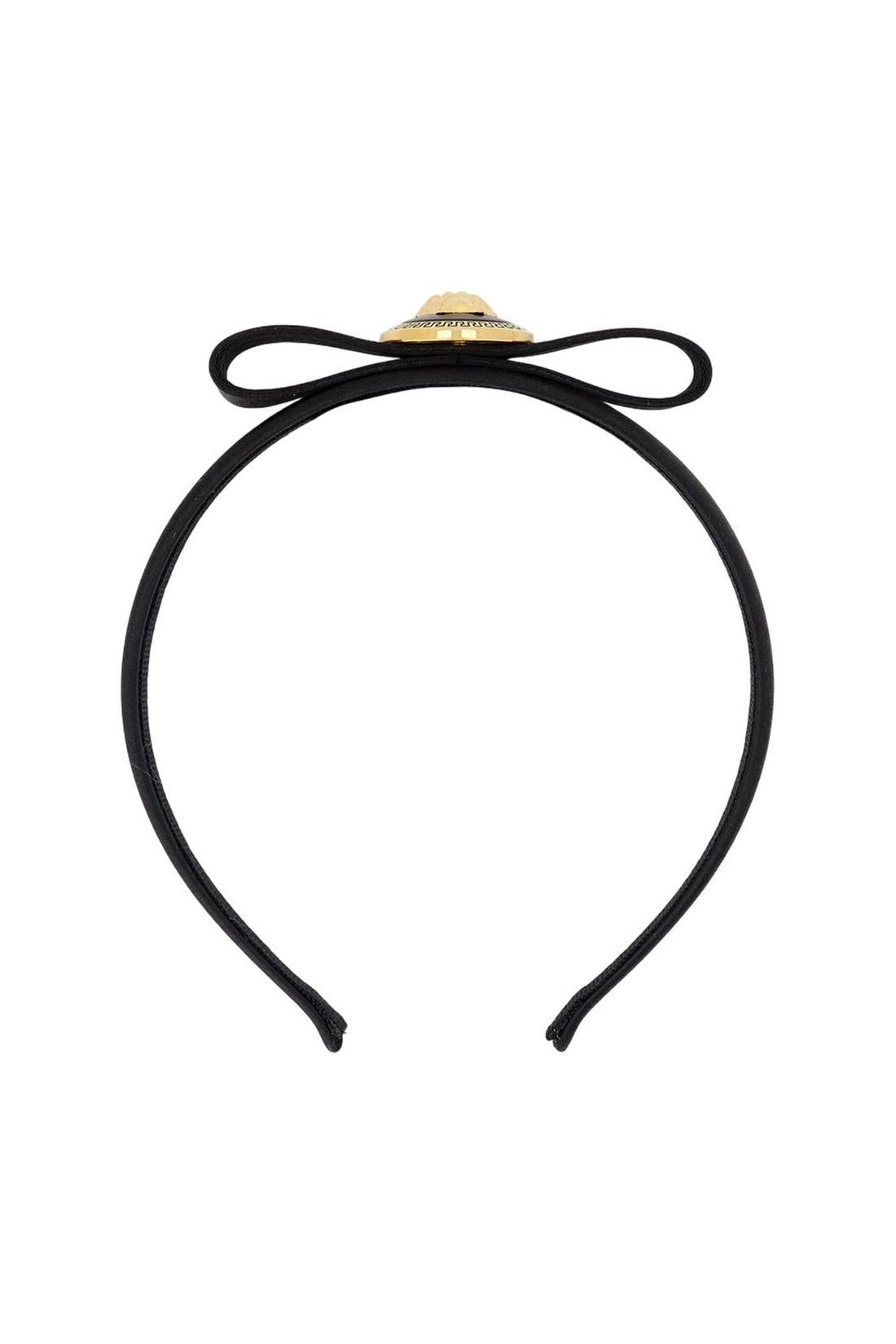 Versace-Medusa-Kopfbügel - Versace - Satin - Schwarz-Outdoor-Black-Deal-Outlet-by-ARCHIVIST