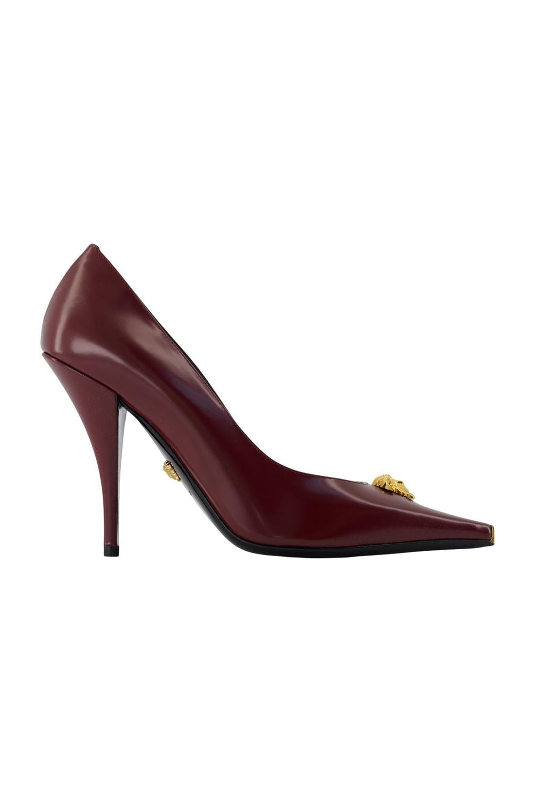 Pumps Pump T.105 Calf Leather - Versace - Leder - Bordeaux-Pumps-Versace-OUTLET-EU36-burgundy-ARCHIVIST-ARCHIVE-SALE