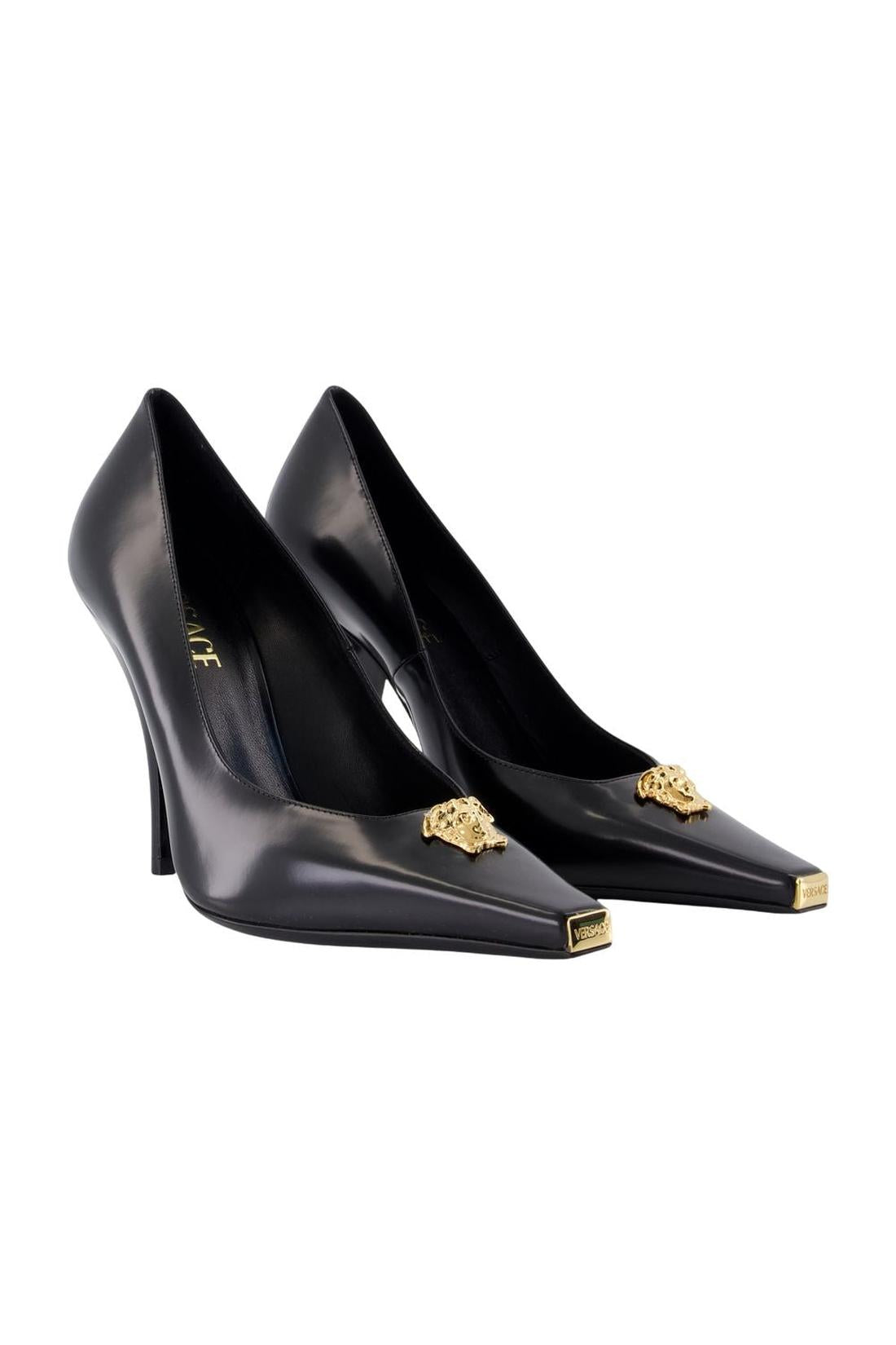 Versace-Pumps T.105 - Versace - Leder - Schwarz-Pumps-Black-Deal-Outlet-by-ARCHIVIST