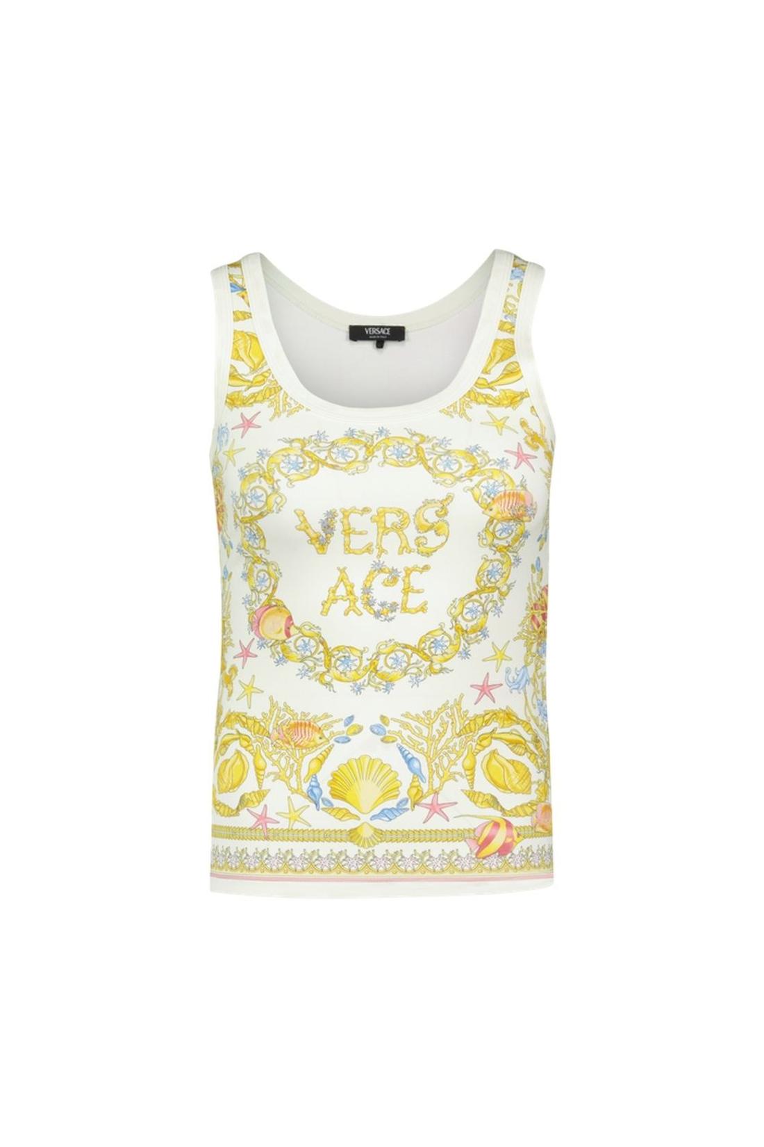 Versace-T Shirt Underwater - Versace - Baumwolle - Neutral-Shirts-Black-Deal-Outlet-by-ARCHIVIST