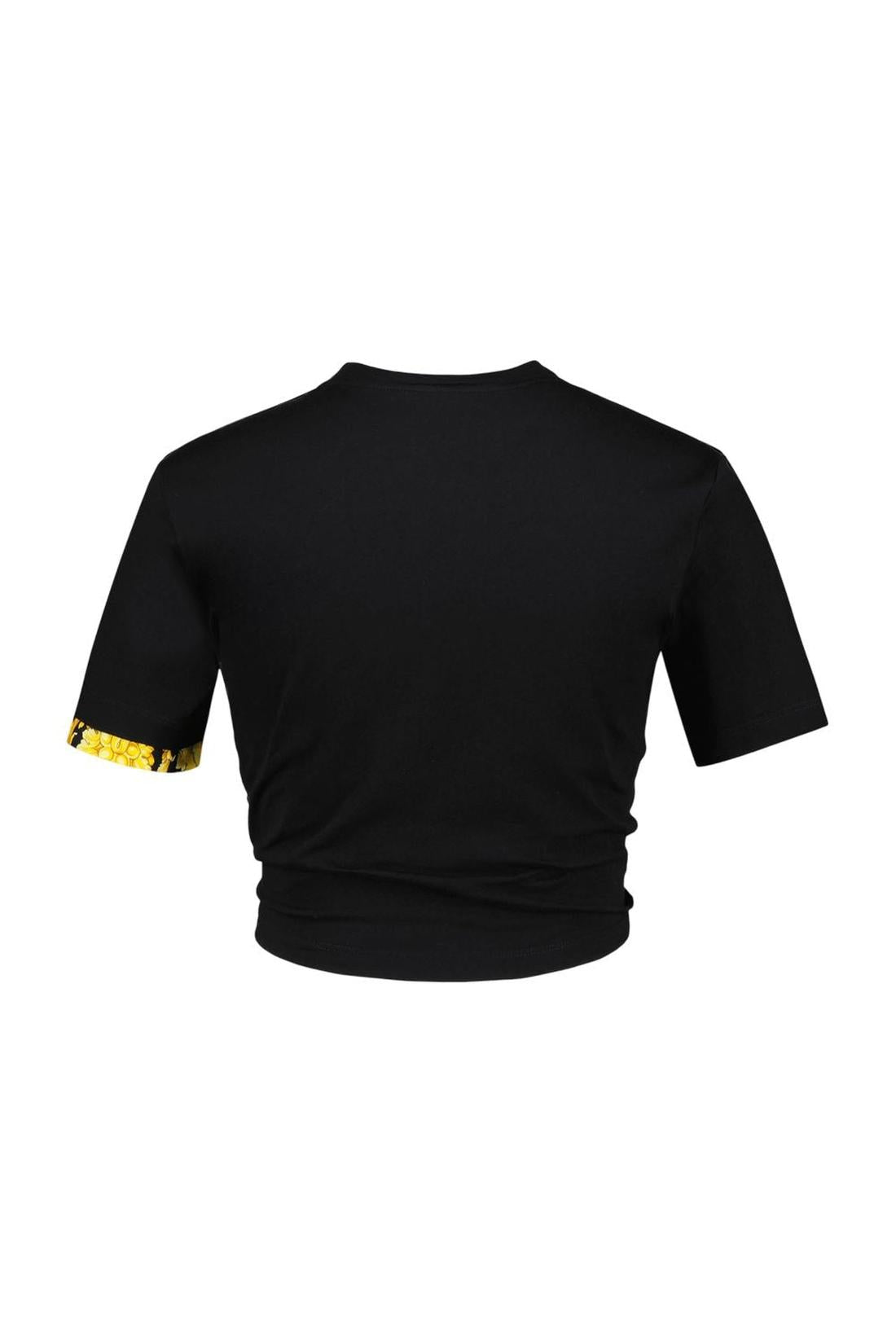 Versace-Barocco T-Shirt - Versace - Baumwolle - Schwarz-Shirts-Black-Deal-Outlet-by-ARCHIVIST
