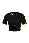 Versace-Barocco T-Shirt - Versace - Baumwolle - Schwarz-Shirts-Black-Deal-Outlet-by-ARCHIVIST