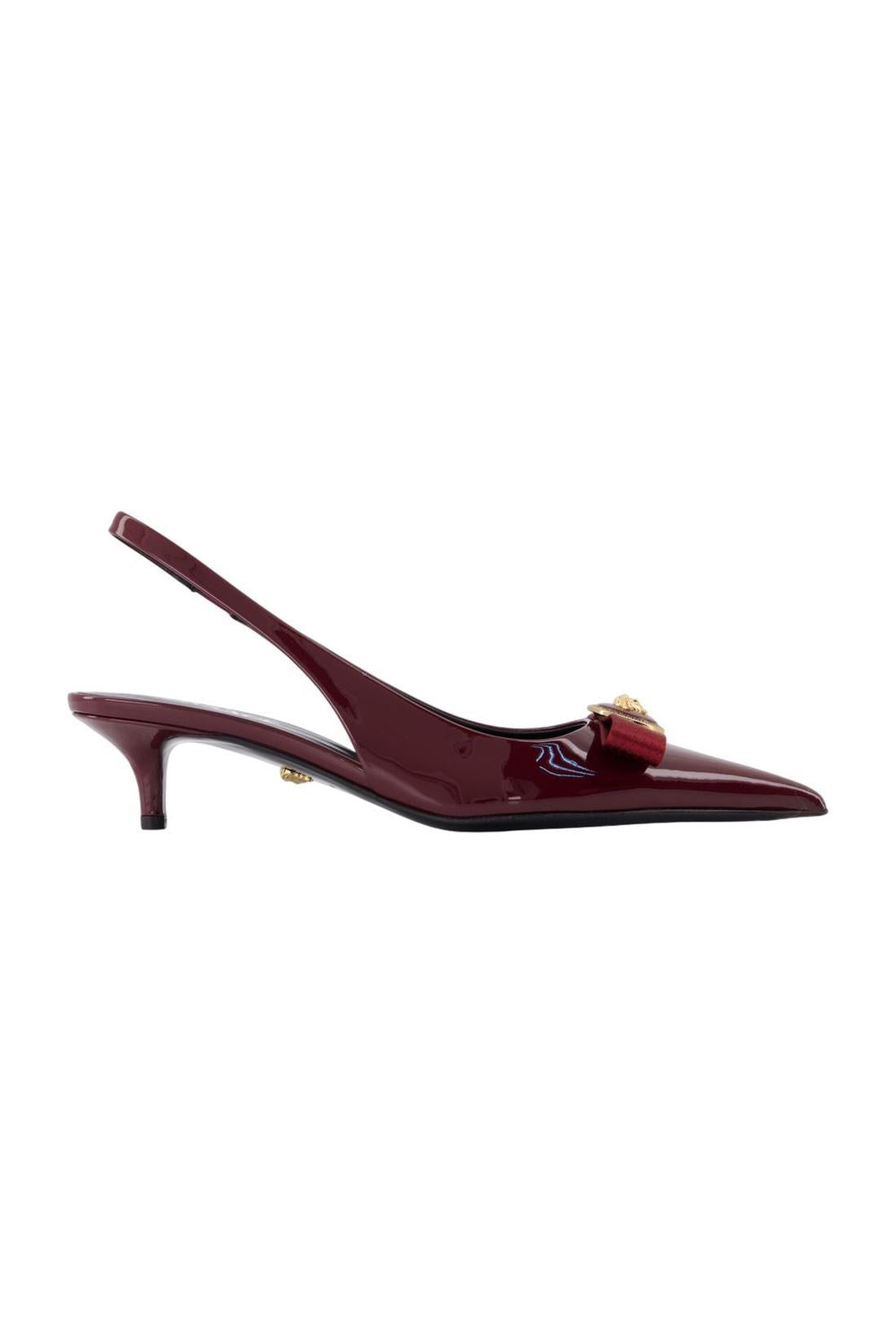 Versace-Pumps T.45 - Versace - Leder - Bordeaux-Pumps-Black-Deal-Outlet-by-ARCHIVIST