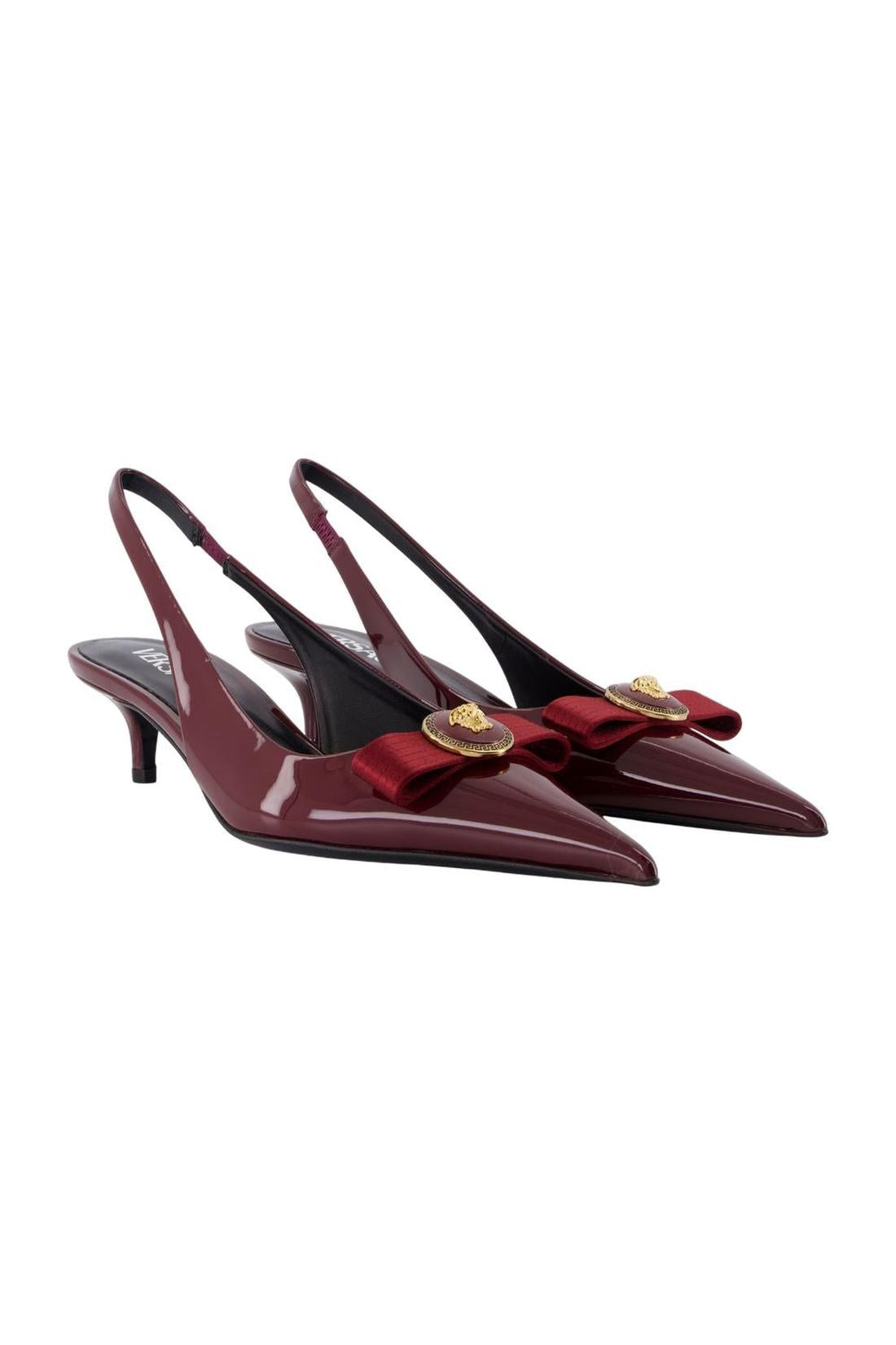 Versace-Pumps T.45 - Versace - Leder - Bordeaux-Pumps-Black-Deal-Outlet-by-ARCHIVIST