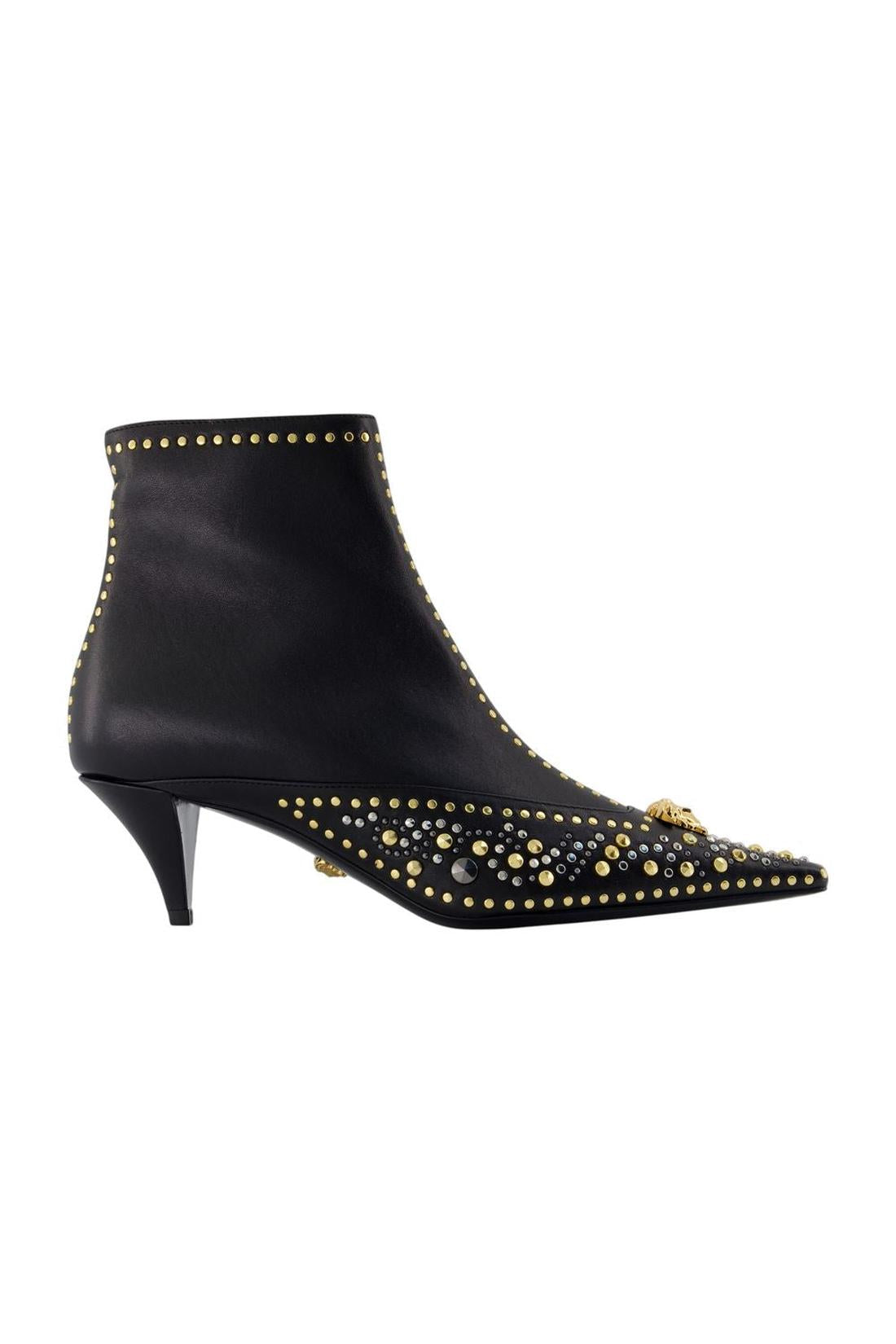 Stiefeletten T.55 - Versace - Leder - Schwarz-Stiefel & Stiefeletten-Versace-IT36-black-ARCHIVIST