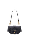 Versace-Virtus Small Schultertasche - Versace - Leder - Schwarz-Taschen-Black-Deal-Outlet-by-ARCHIVIST