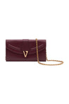 Versace-Wallet On Chain - Versace - Leder - Bordeaux-Taschen-Black-Deal-Outlet-by-ARCHIVIST