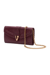 Versace-Wallet On Chain - Versace - Leder - Bordeaux-Taschen-Black-Deal-Outlet-by-ARCHIVIST