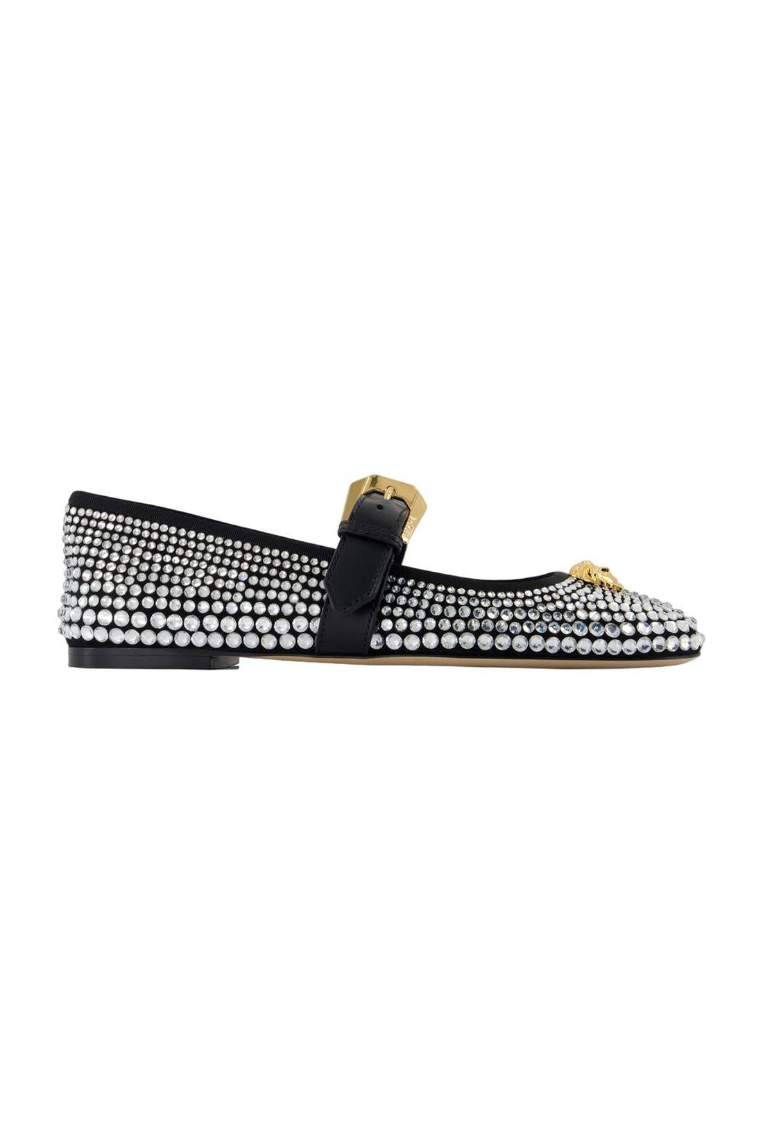 Ballerinas – Versace – Leder – Schwarz-schuhe / flache-schuhe-Versace-OUTLET-EU36-black-ARCHIVIST-ARCHIVE-SALE