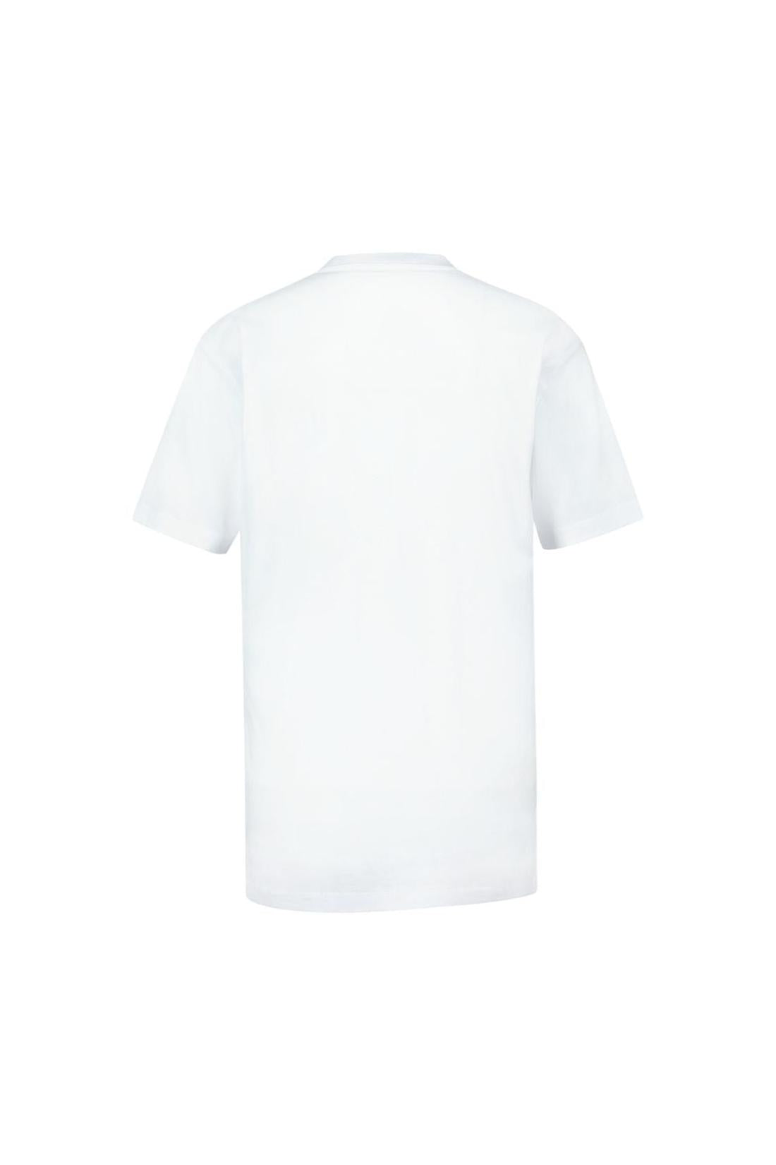 T-Shirt Writing Embroidery - Versace - Baumwolle - Weiß